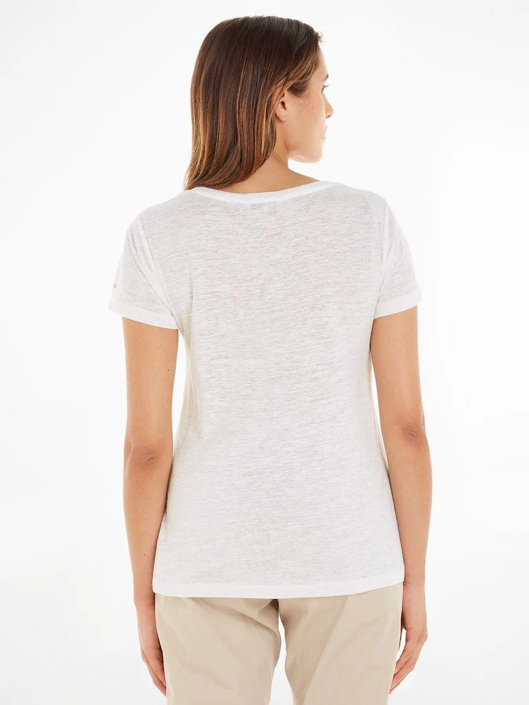 Tommy Hilfiger - Slub V-Neck T-Shirt - Image 3