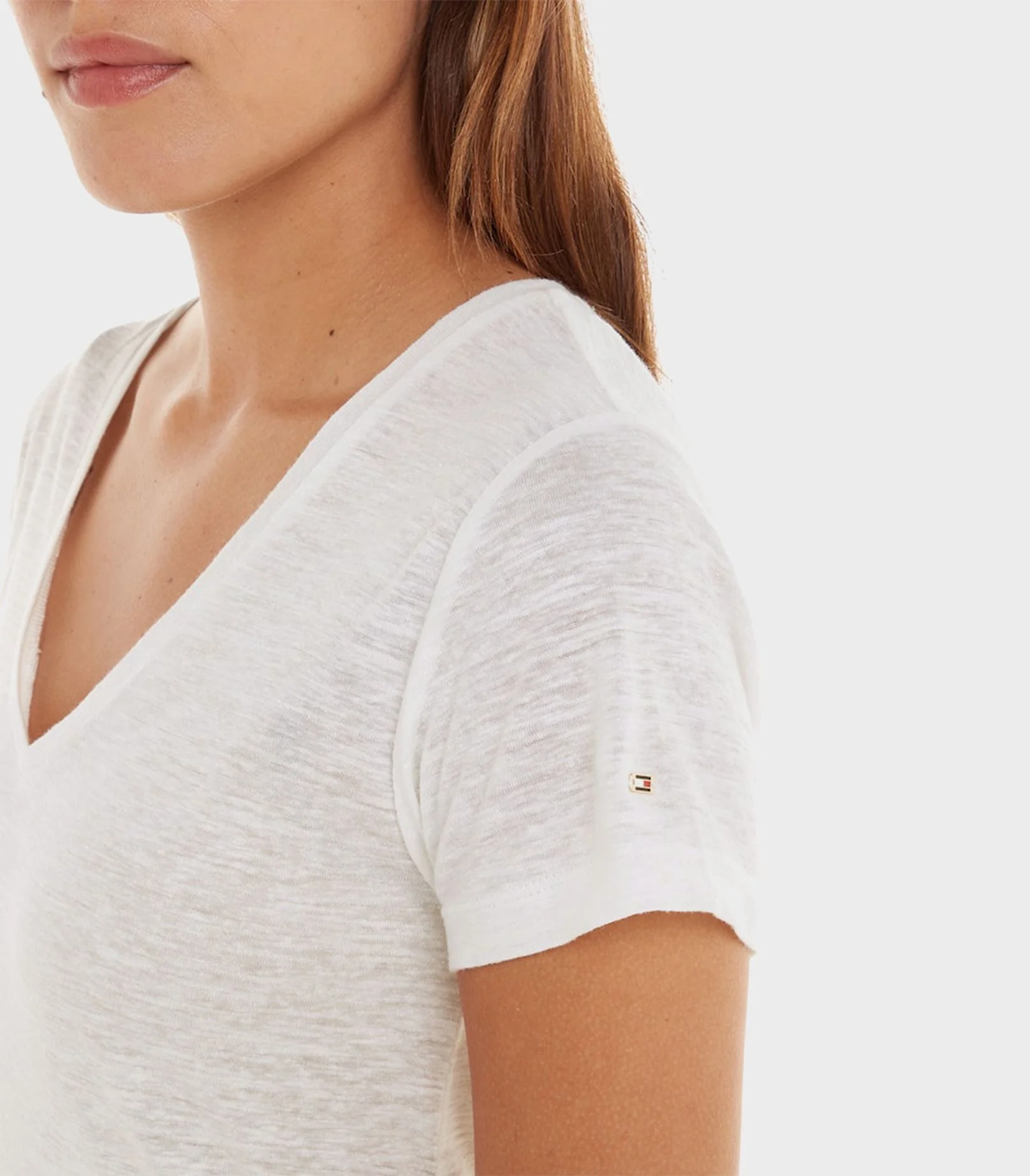 Tommy Hilfiger - Slub V-Neck T-Shirt - Image 5