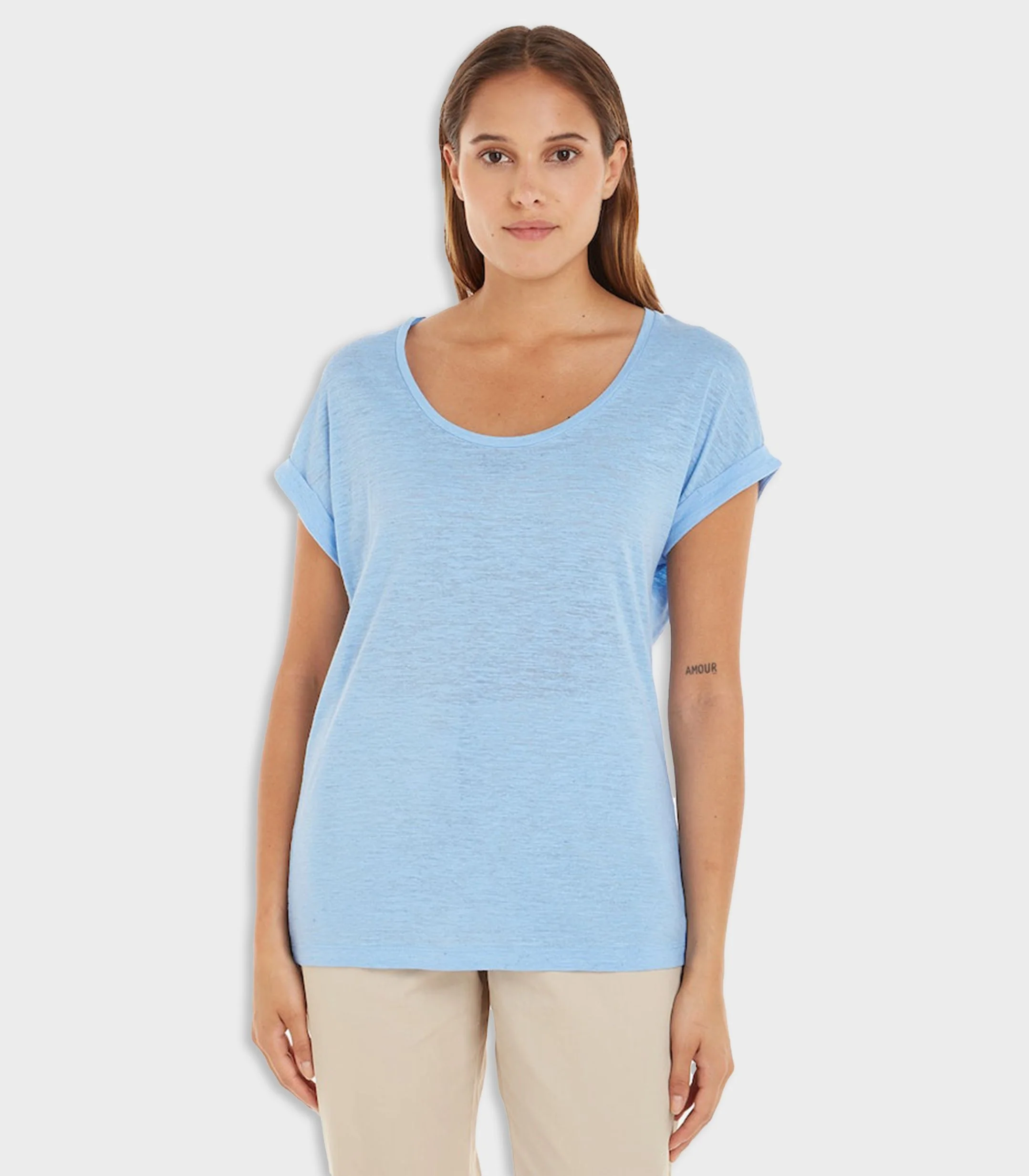 Tommy Hilfiger - Scoop Neck Rolled Sleeve T-Shirt Regular Fit - Image 10