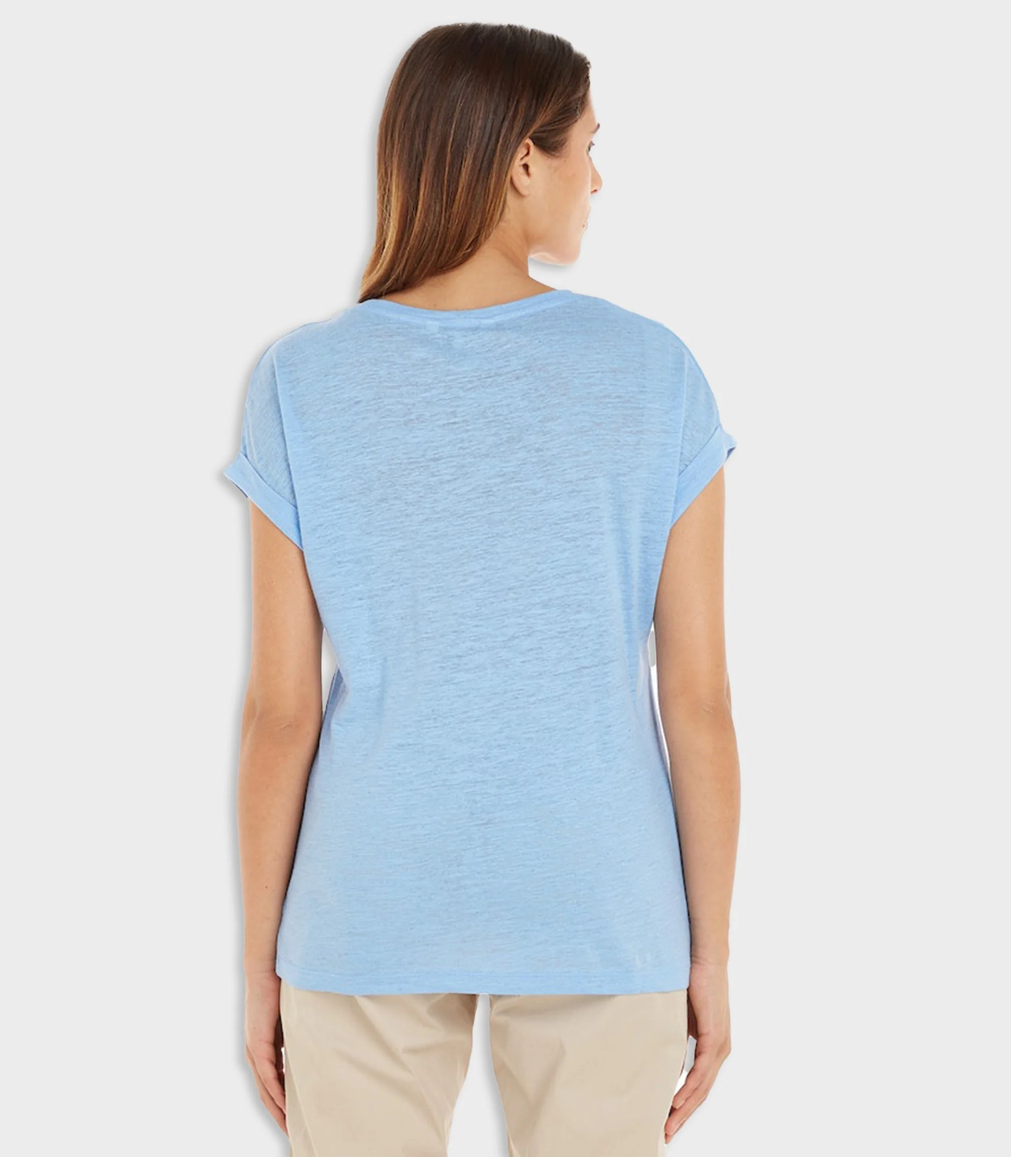 Tommy Hilfiger - Scoop Neck Rolled Sleeve T-Shirt Regular Fit - Image 12