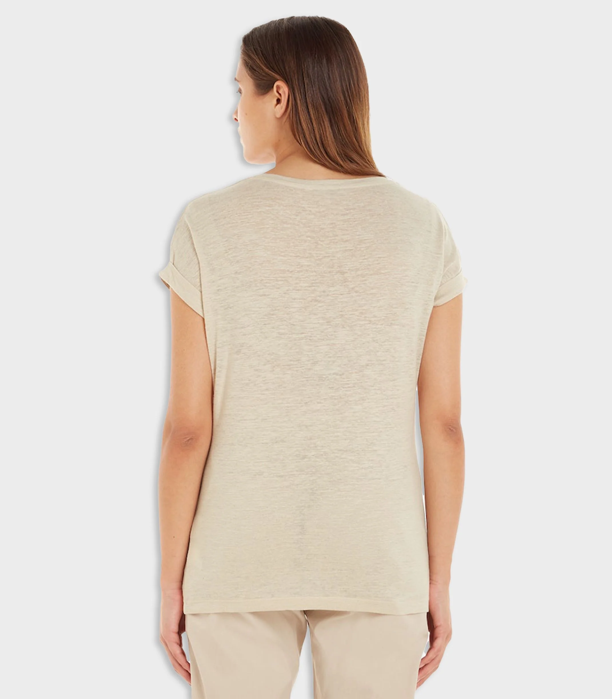 Tommy Hilfiger - Scoop Neck Rolled Sleeve T-Shirt Regular Fit - Image 3
