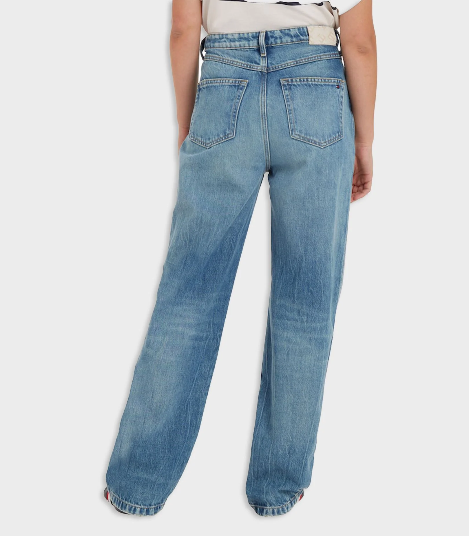 Tommy hilfiger - high rise relaxed straight jeans - women  - women - Image 3
