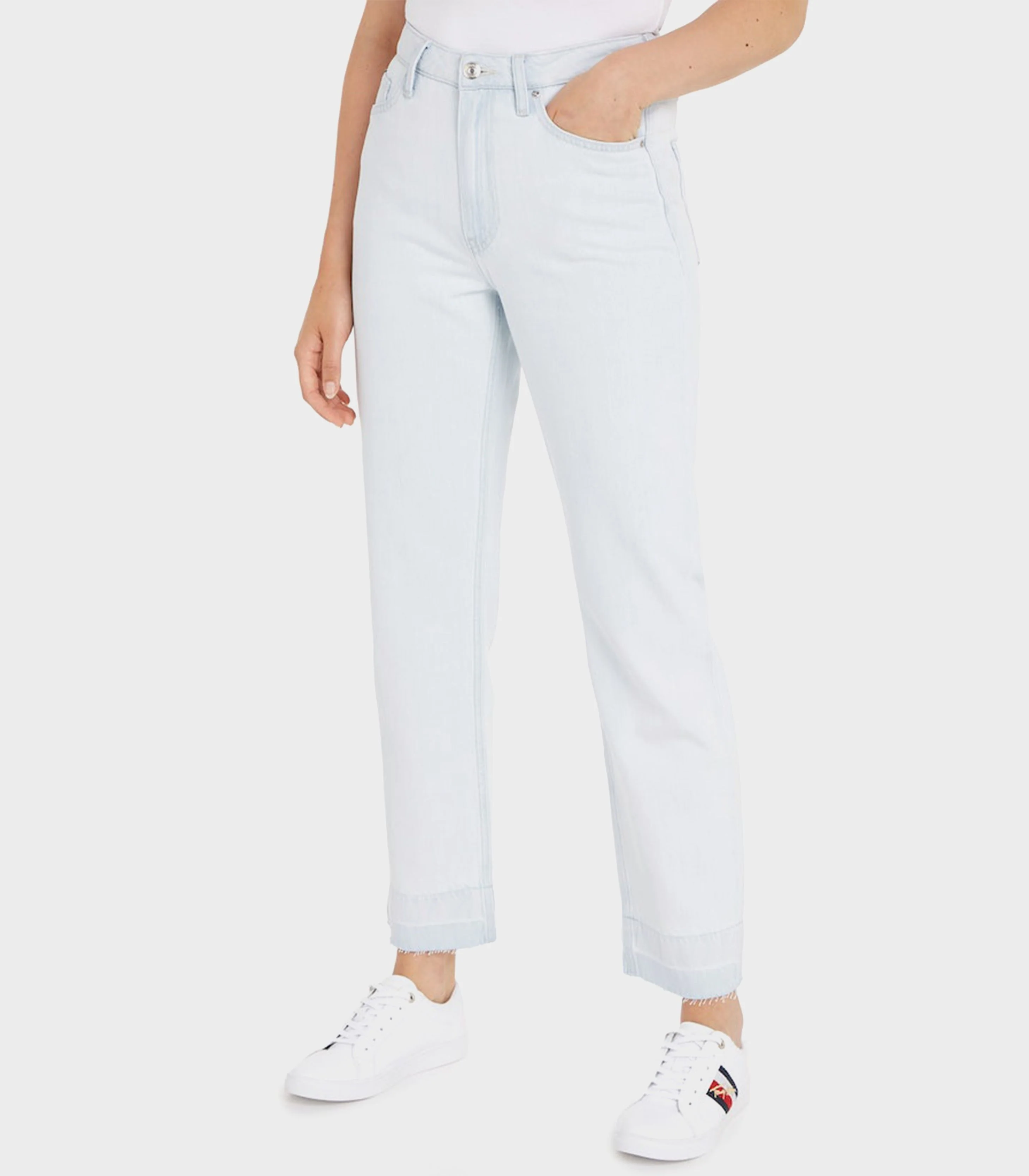 Tommy hilfiger - classic straight high waist jeans - women  - women - Image 2