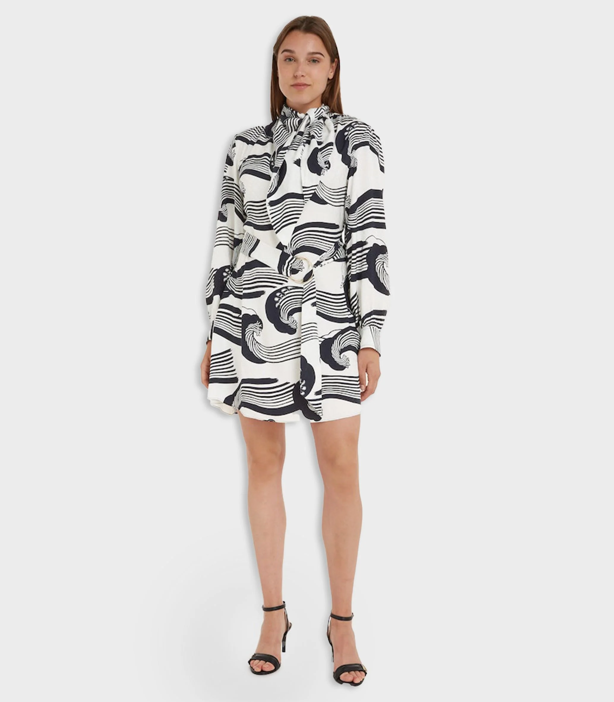 Tommy hilfiger - wave jacquard mini shirt dress - women - Image 2