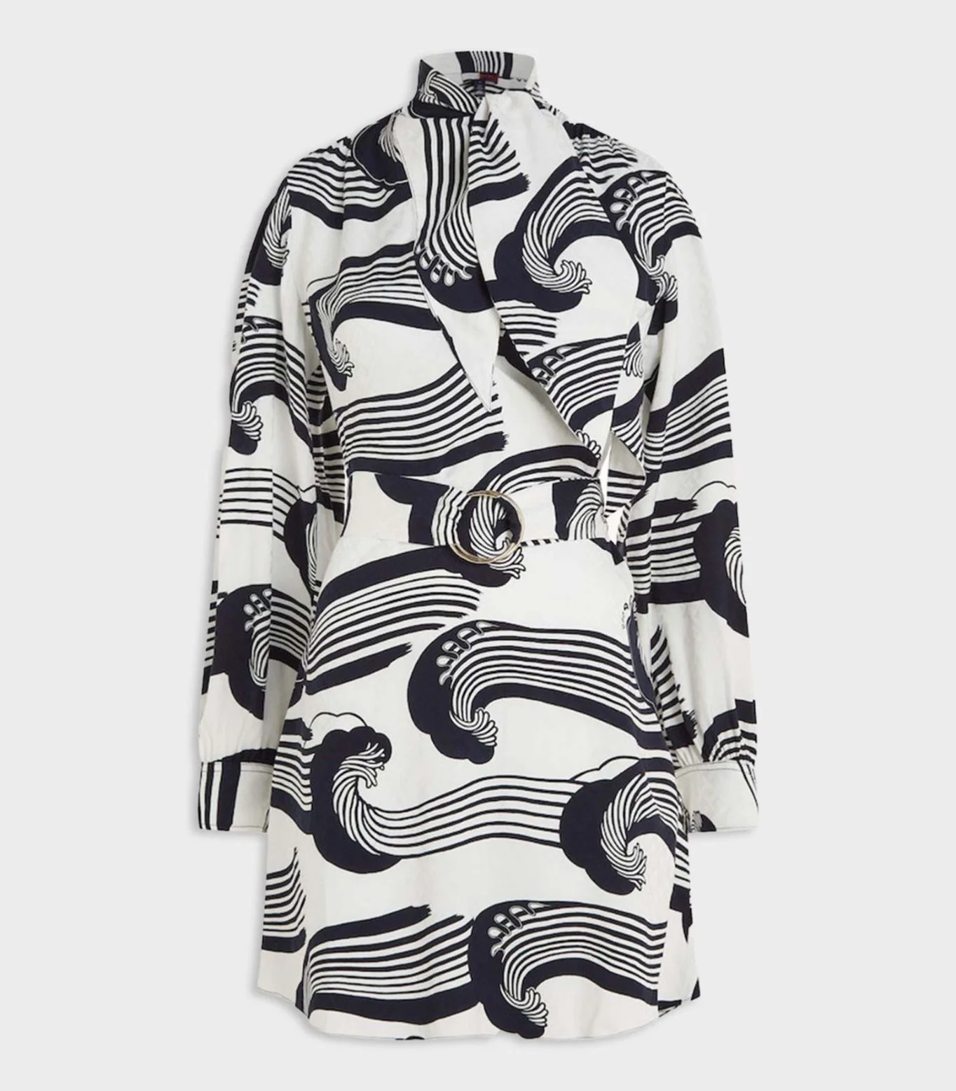 Tommy hilfiger - wave jacquard mini shirt dress - women - Image 4