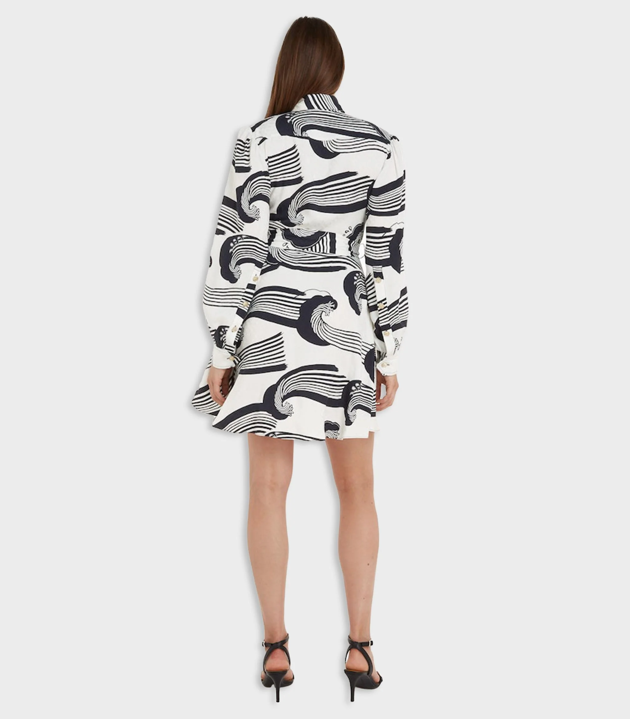 Tommy hilfiger - wave jacquard mini shirt dress - women - Image 5