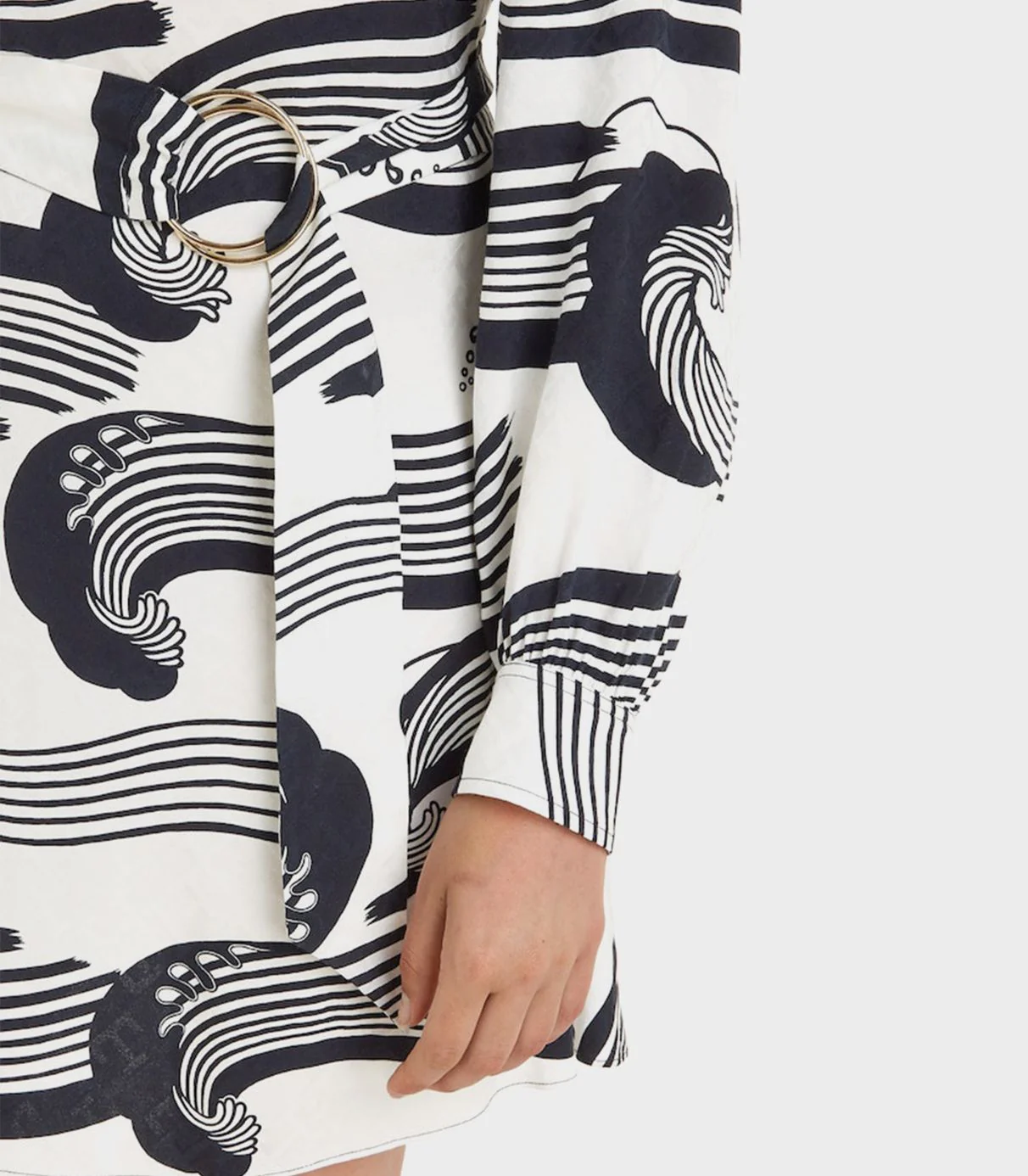 Tommy hilfiger - wave jacquard mini shirt dress - women - Image 8