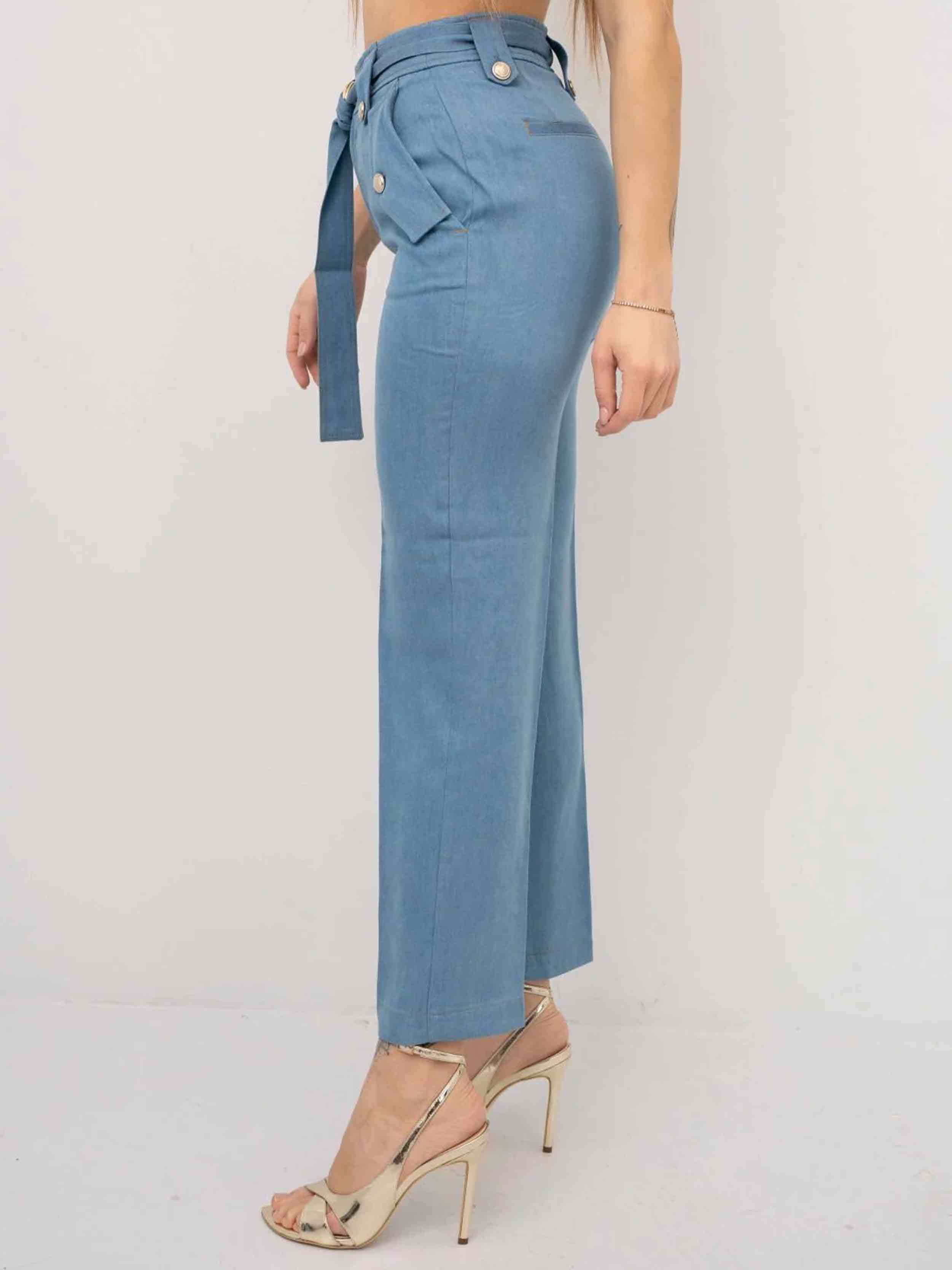 Liu Jo - Women's Denim Wide Gesin High Waist Straight Model - Image 5