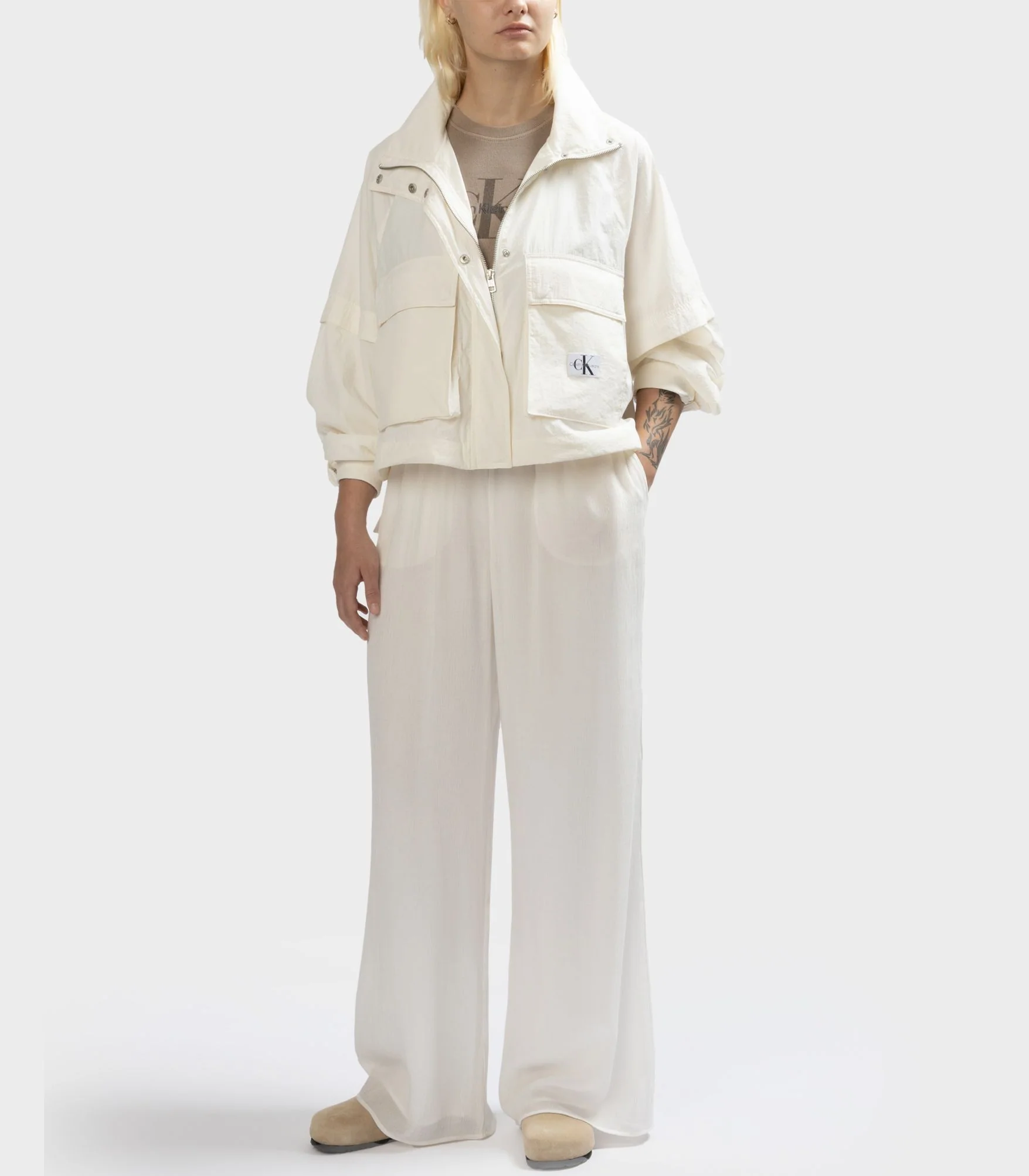 Calvin Klein Jeans - Gathered Hem Utility Jacket Oversize Fit - Image 4