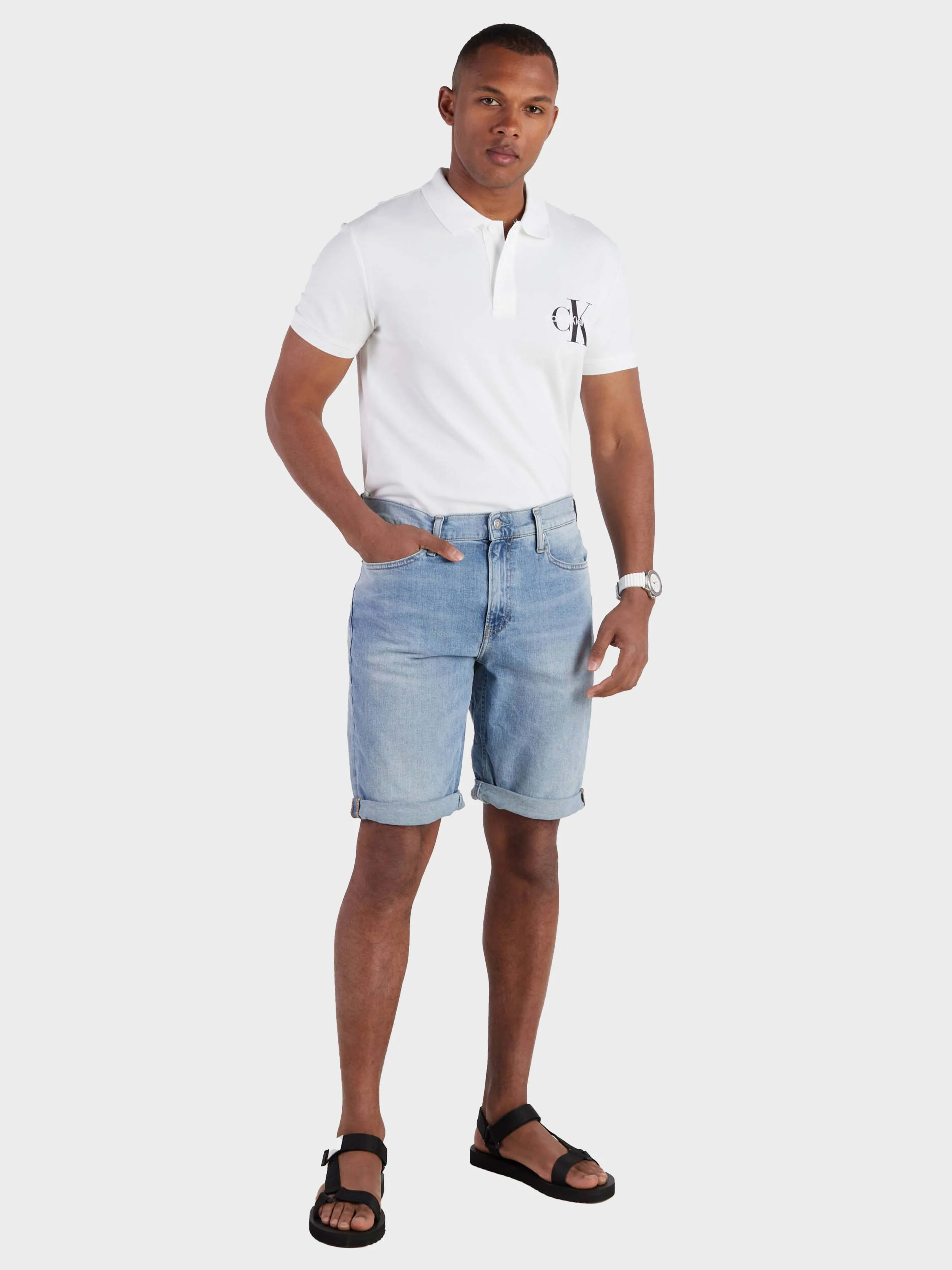 Calvin Klein Jeans - Men's Slim Fit Denim Shorts - Image 2