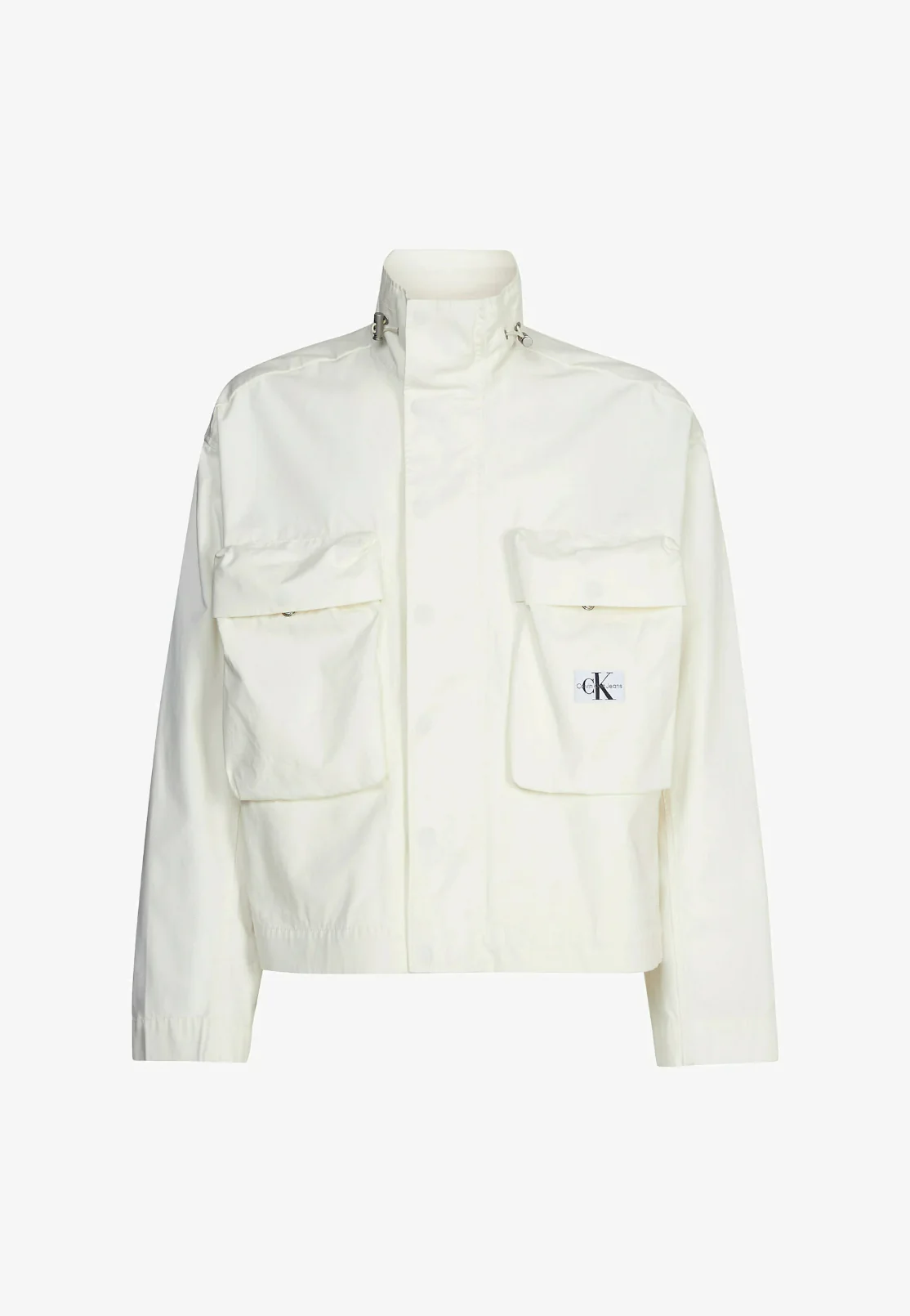 Calvin Klein Jeans - Men's Oversized Cropped Cotton Twill Zip Up Jacket - Image 5