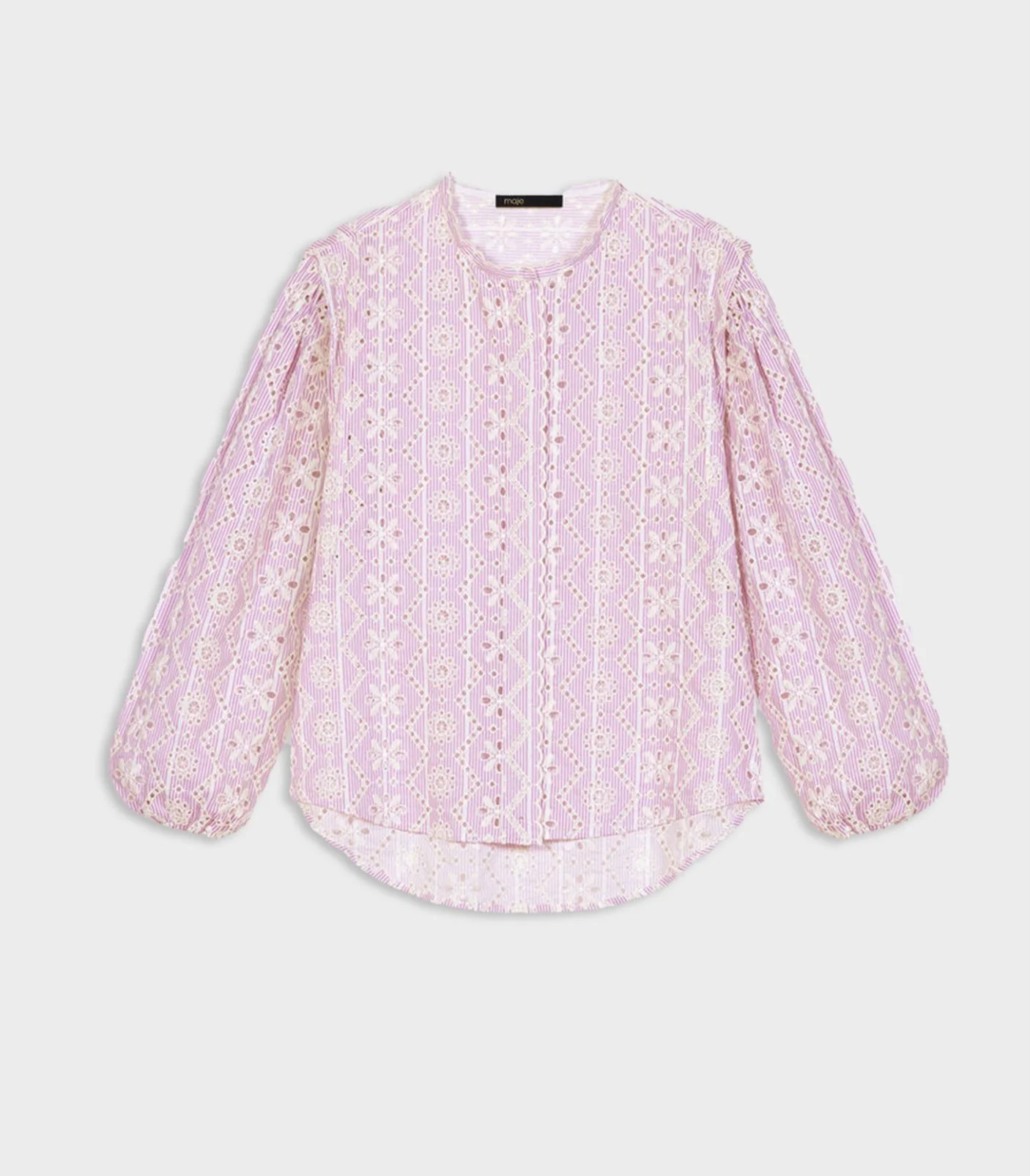 Maje - Embroidered Cotton Shirt - Image 2