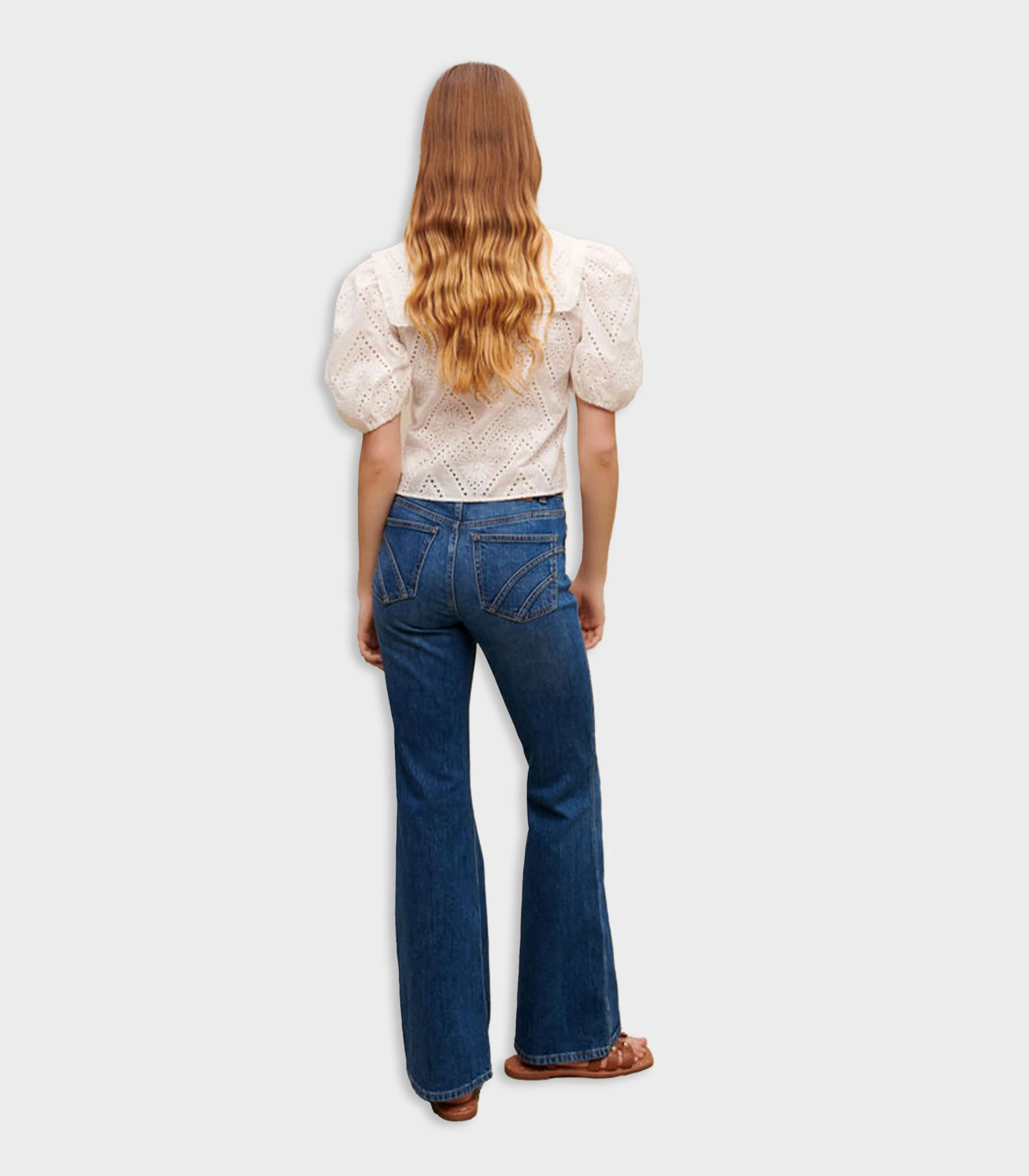 Maje - Embroidered Cropped Shirt - Image 3