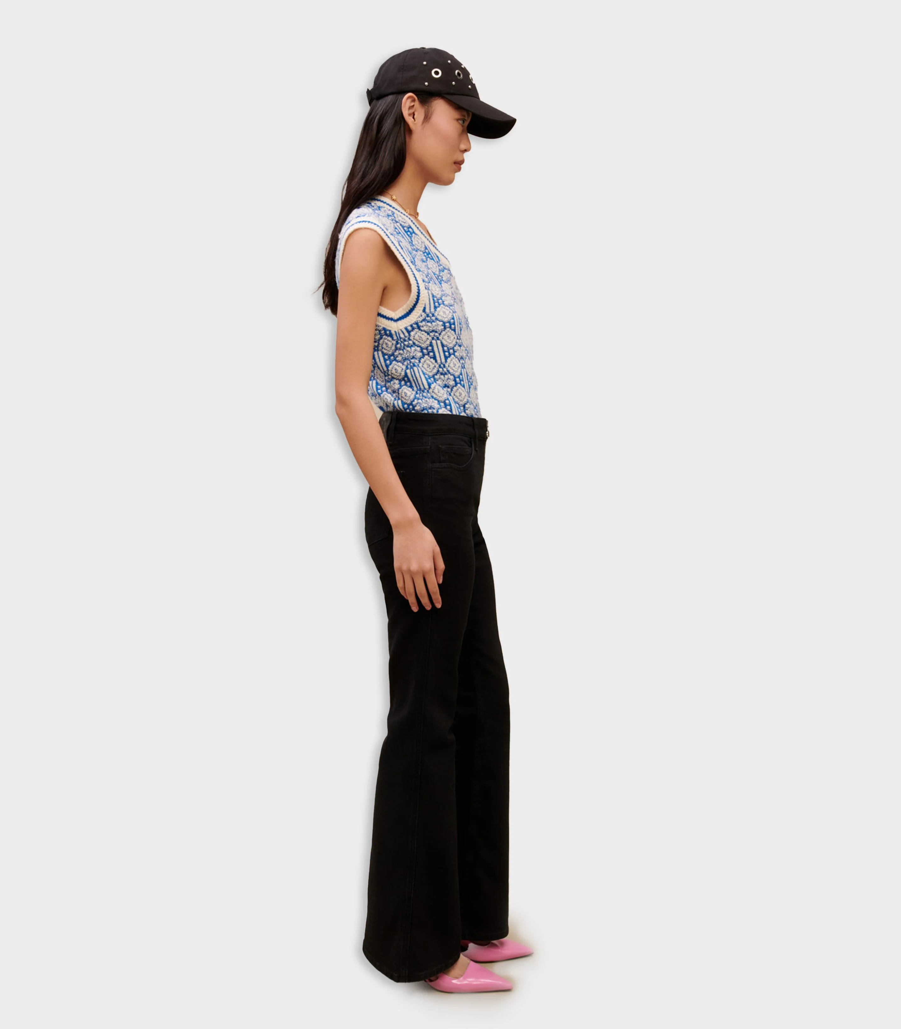 Maje -Black Flared Jeans - Image 3