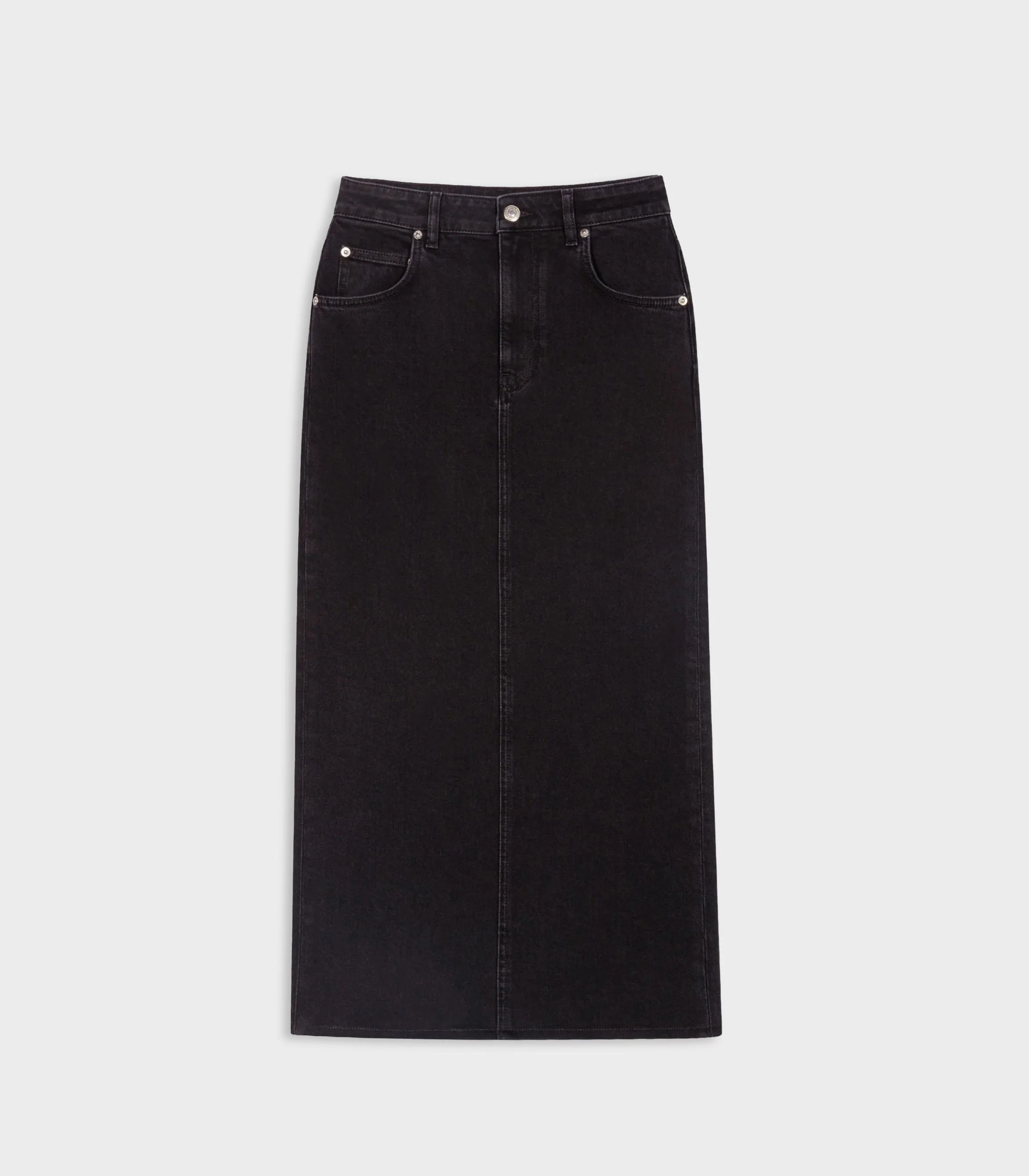Maje - Long Denim Skirt - Image 2