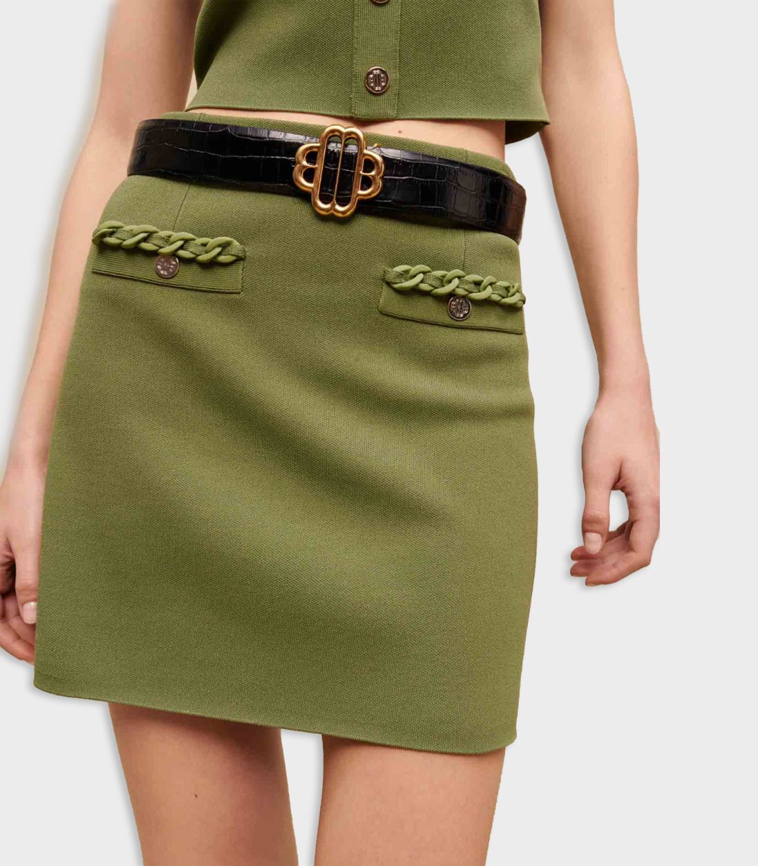 Maje - Mini Skirt With Pockets - Image 3