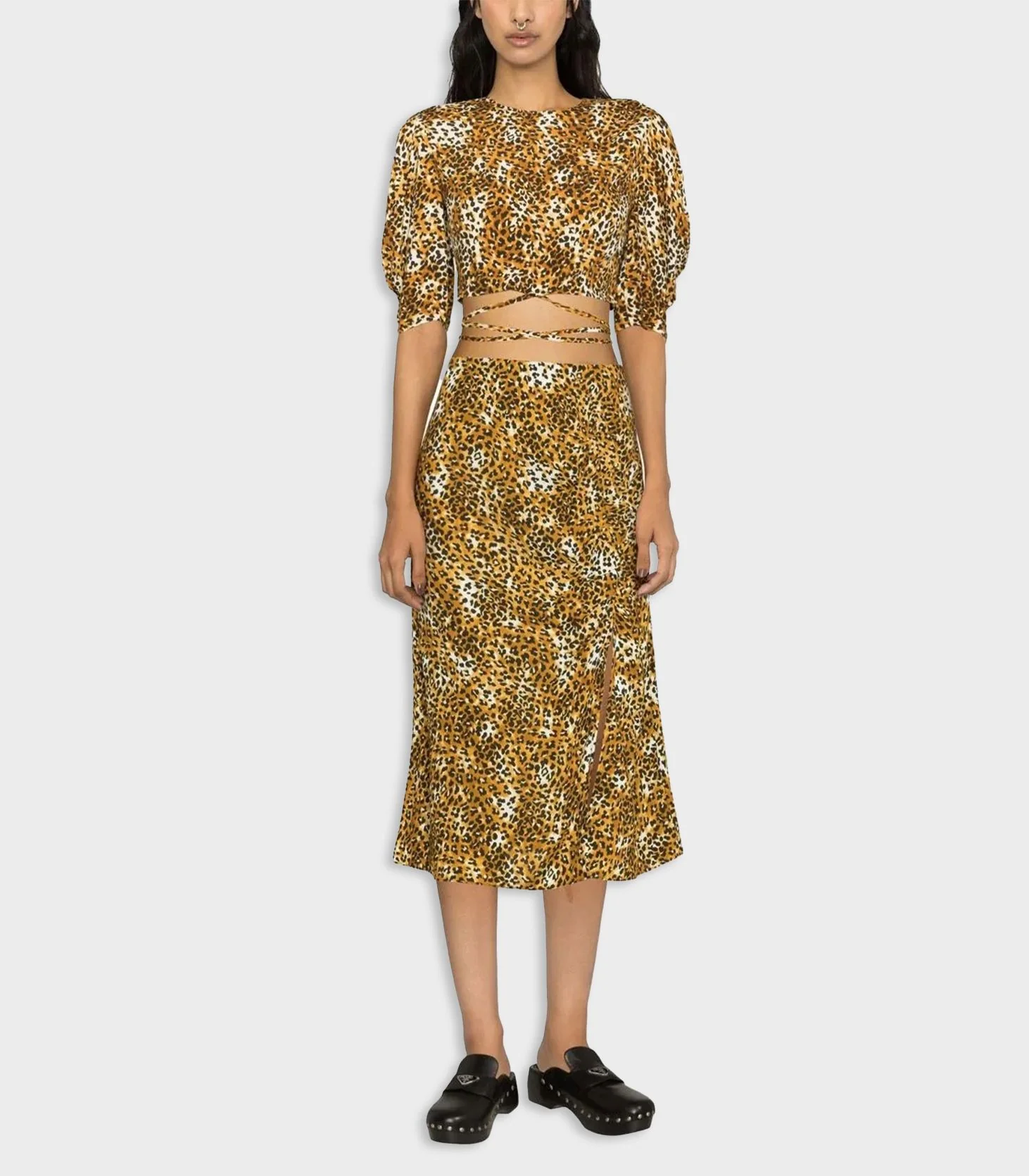 Maje - Leopard-Print Midi Skirt - Image 2