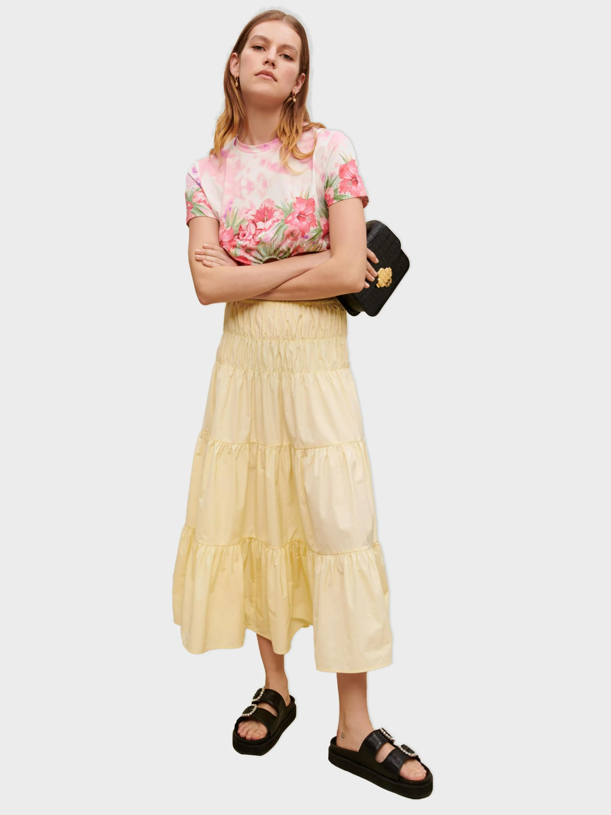 Maje - Women's Long Gathered Skirt - Image 4