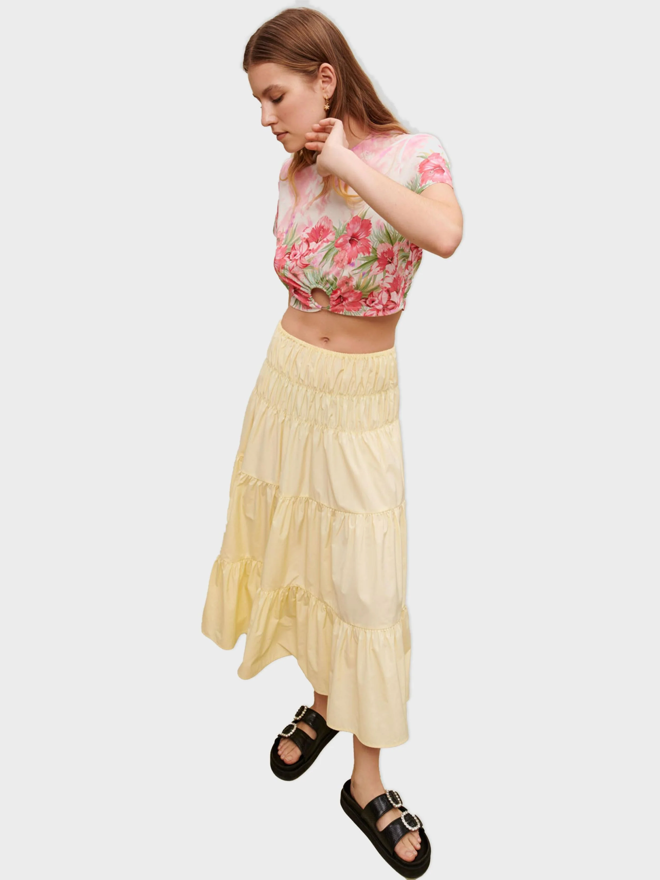 Maje - Women's Long Gathered Skirt - Image 8