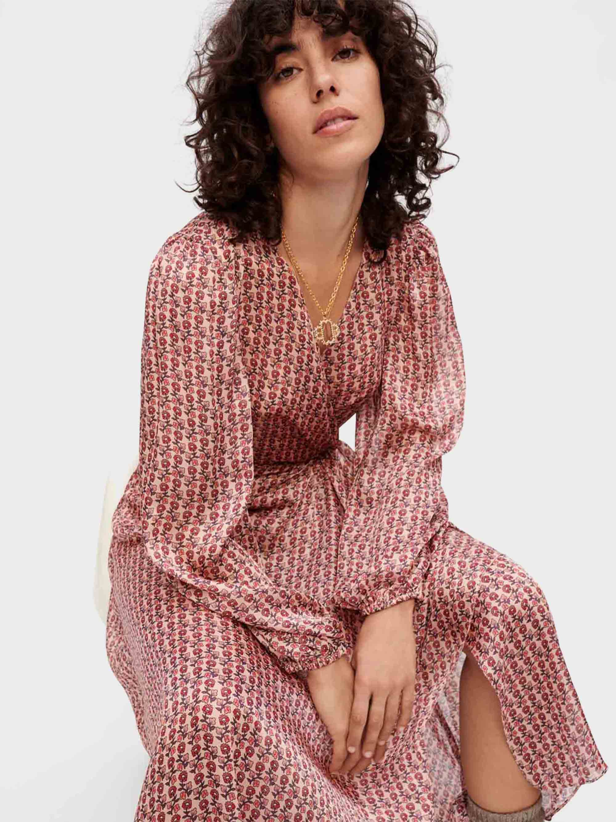 Maje - Women's Floral Print Wrap Dress - Image 10