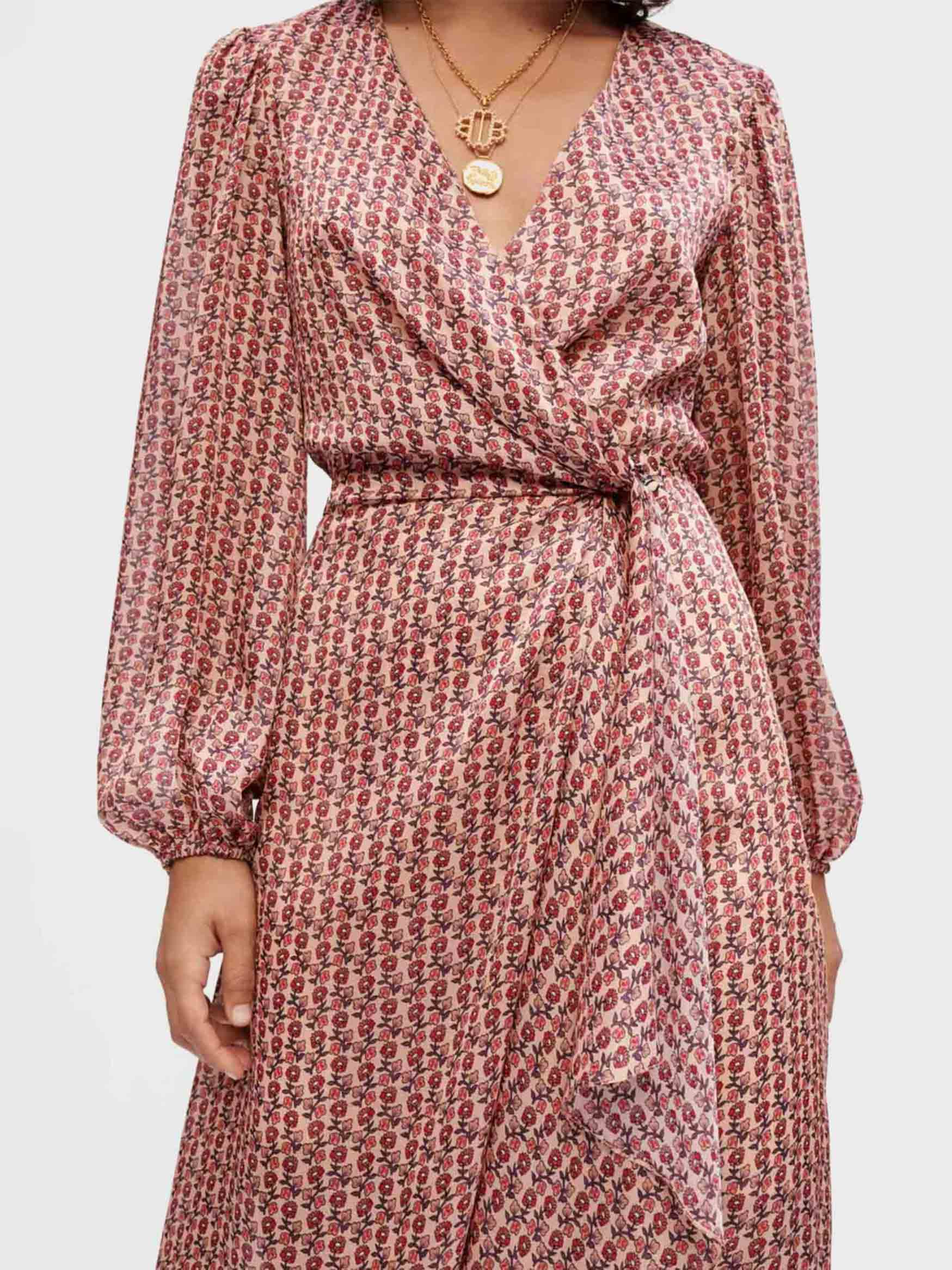 Maje - Women's Floral Print Wrap Dress - Image 8
