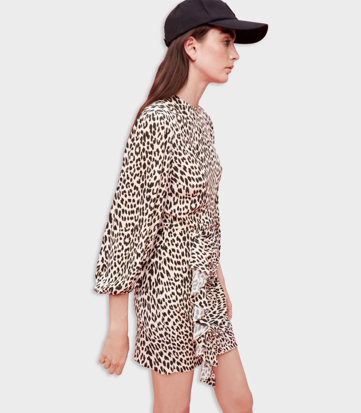 Maje - Leopard-Print Viscose Dress - Image 3