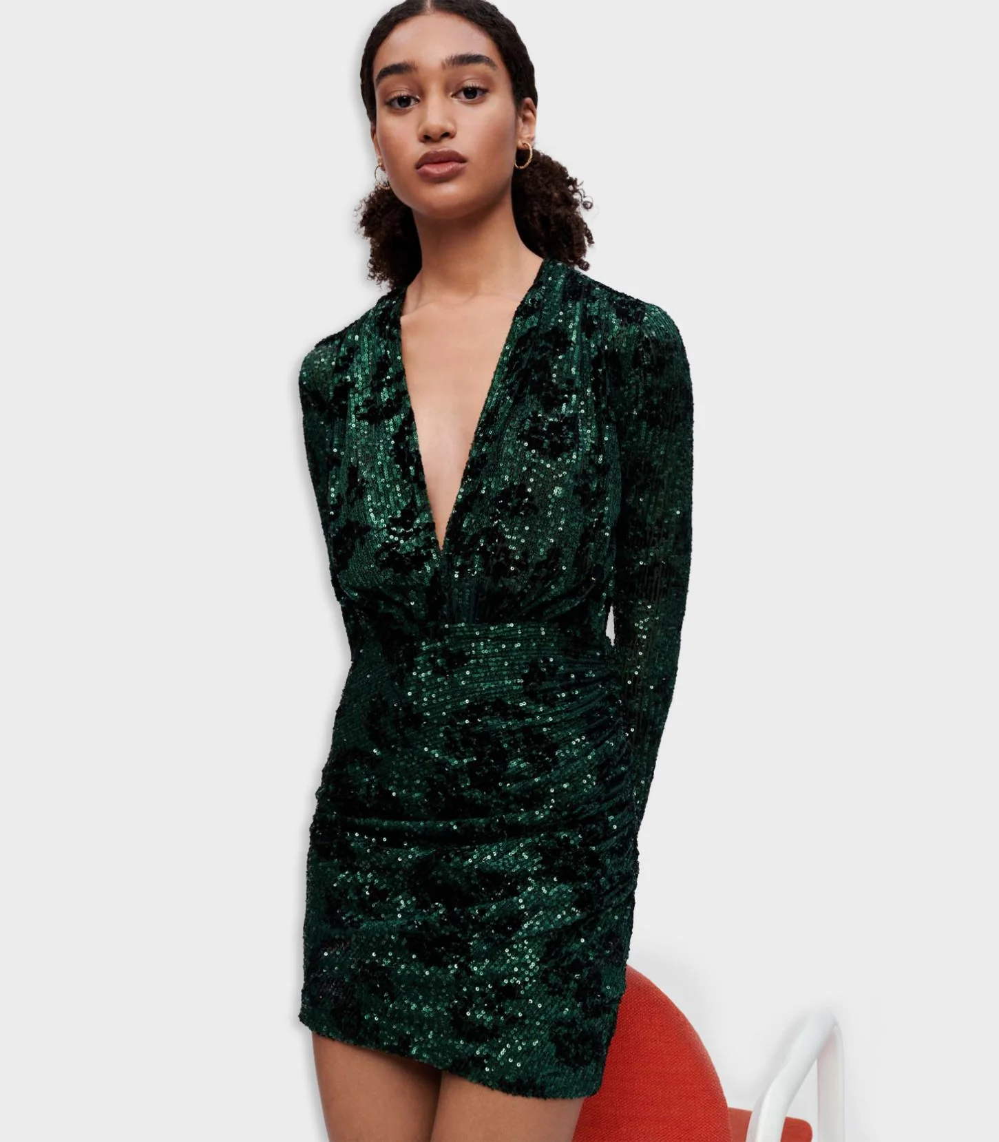 Maje - Dress With Full Sequin Embellishment - Image 2