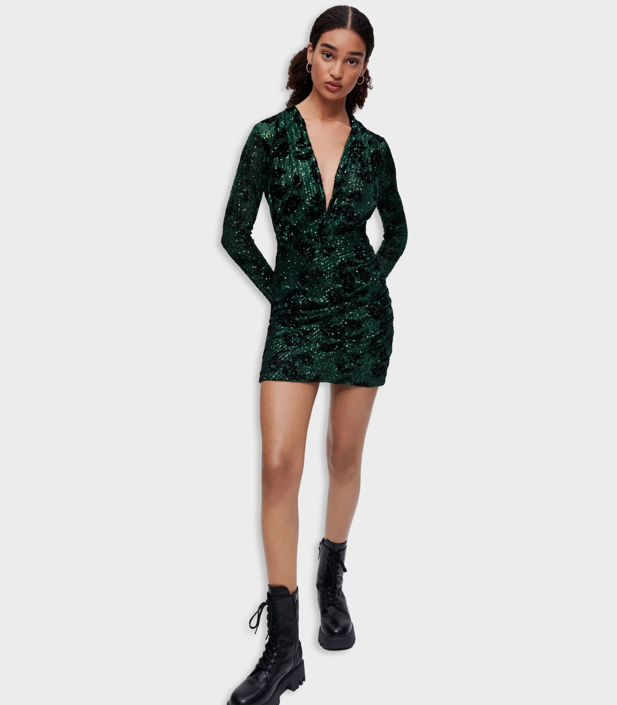 Maje - Dress With Full Sequin Embellishment - Image 5