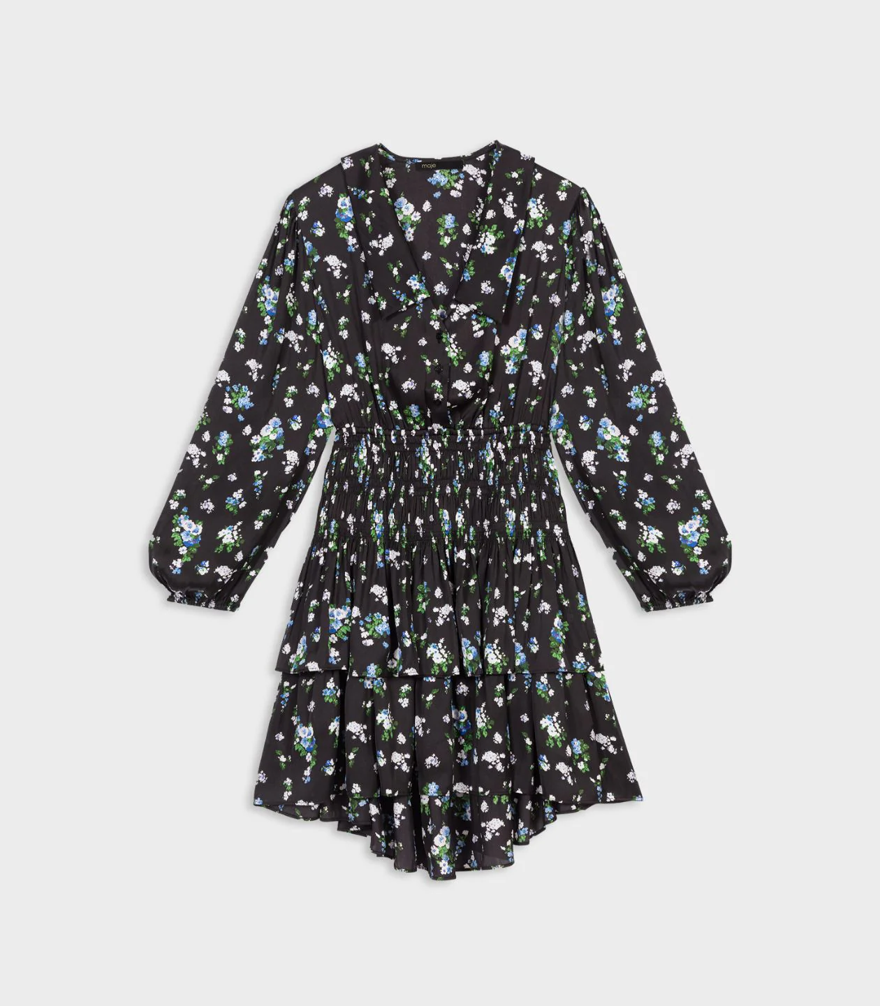 Maje - Smocked Floral-Print Dress - Image 2