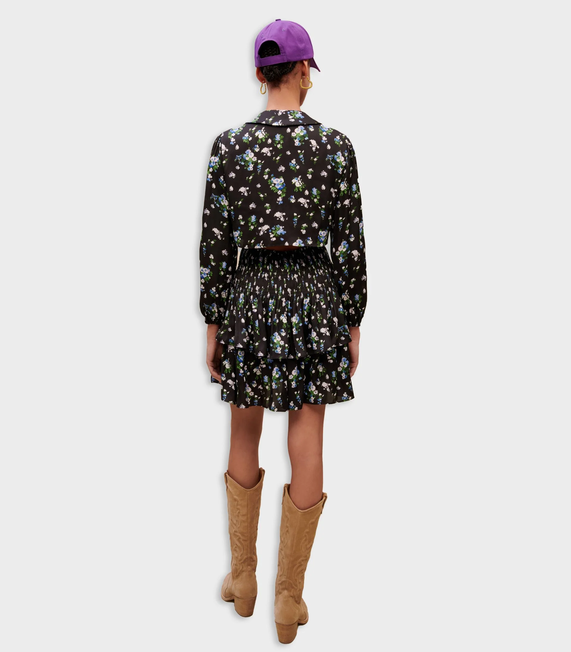 Maje - Smocked Floral-Print Dress - Image 6