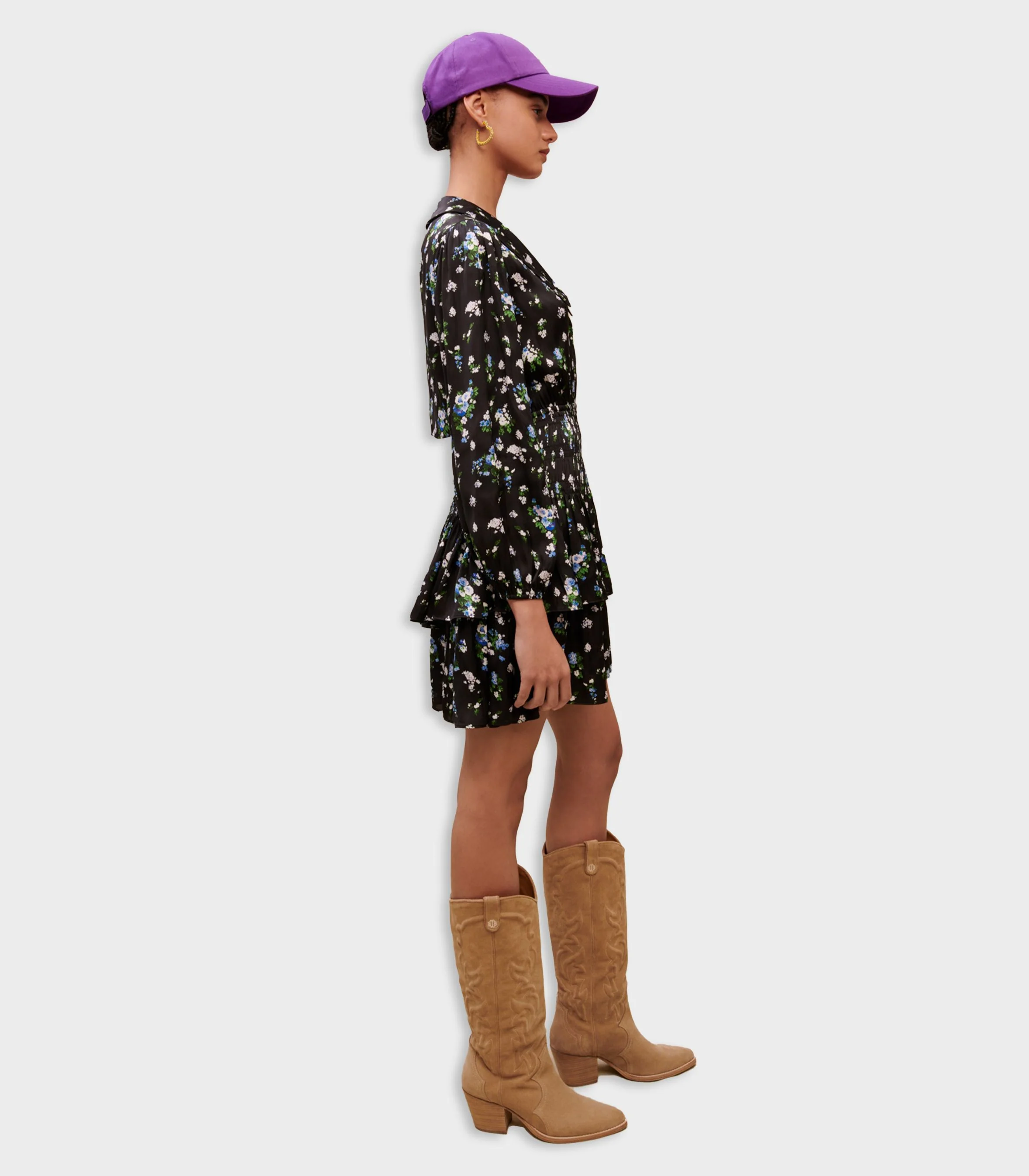 Maje - Smocked Floral-Print Dress - Image 7