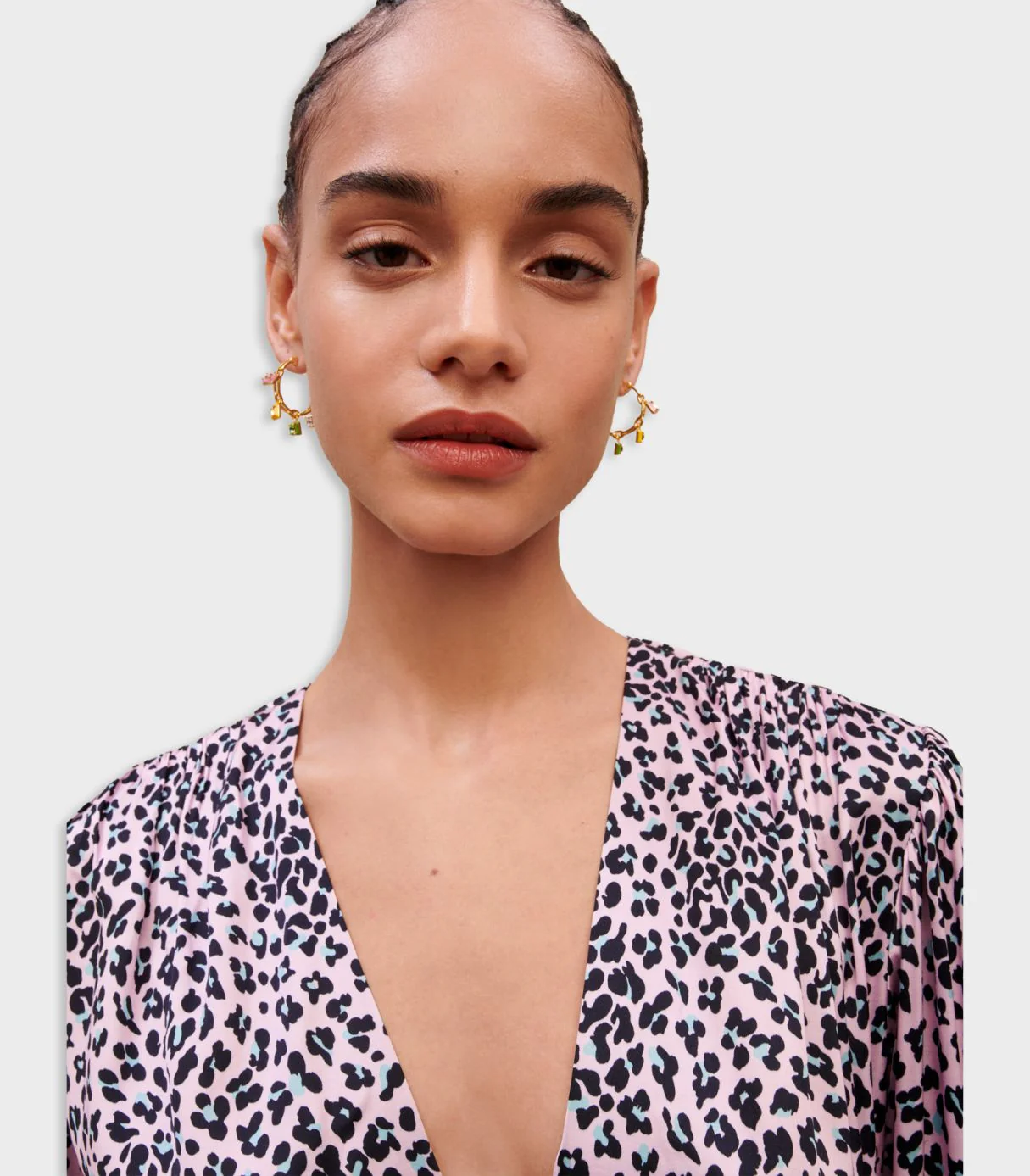 Maje - Draped Leopard-Print Dress - Image 9