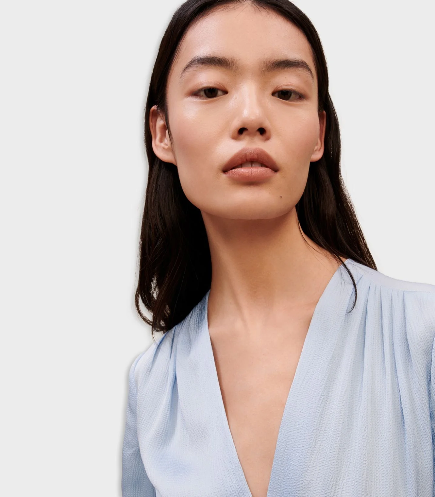 Maje - Cinched Sky Blue Dress - Image 10