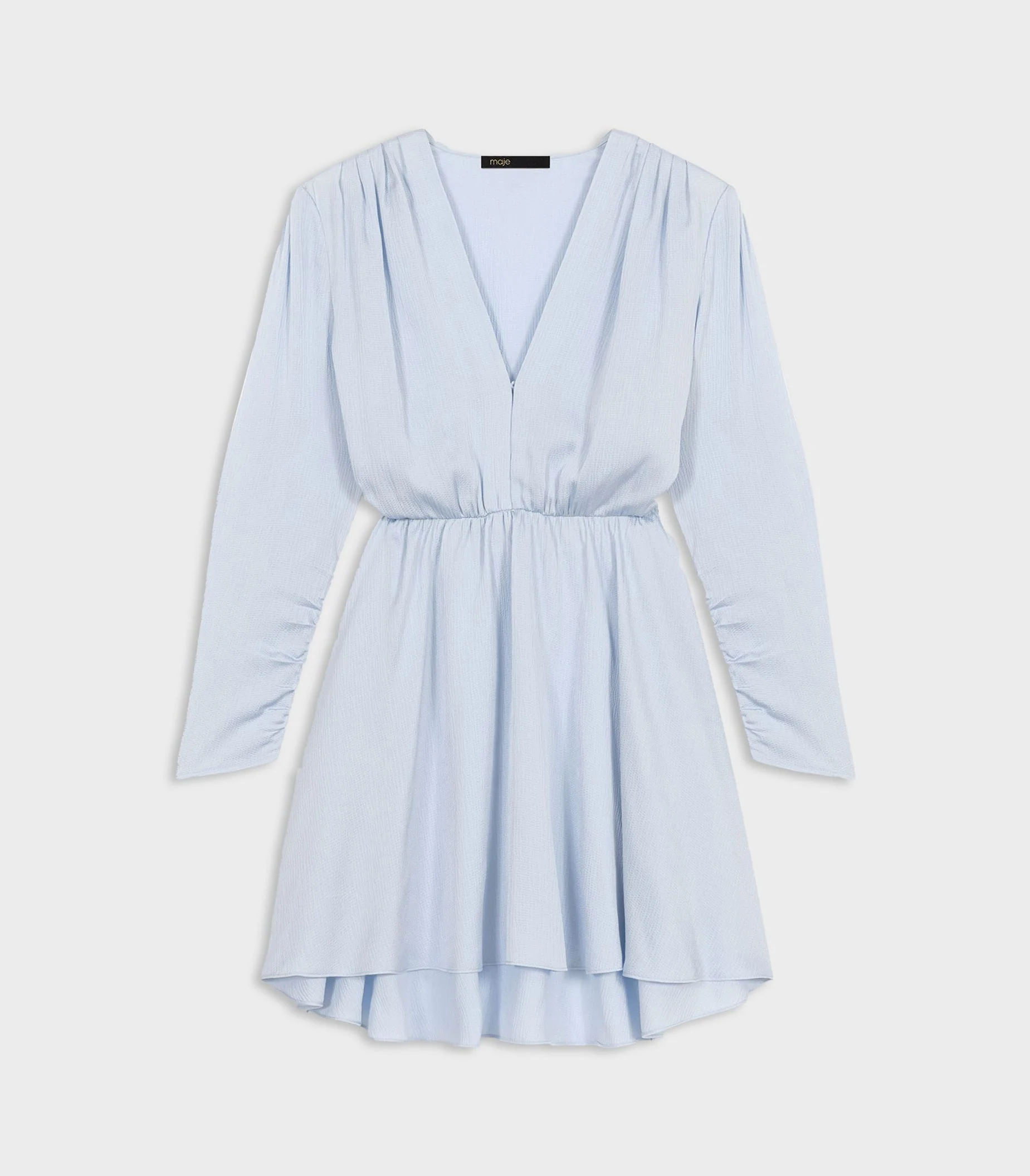 Maje - Cinched Sky Blue Dress - Image 2