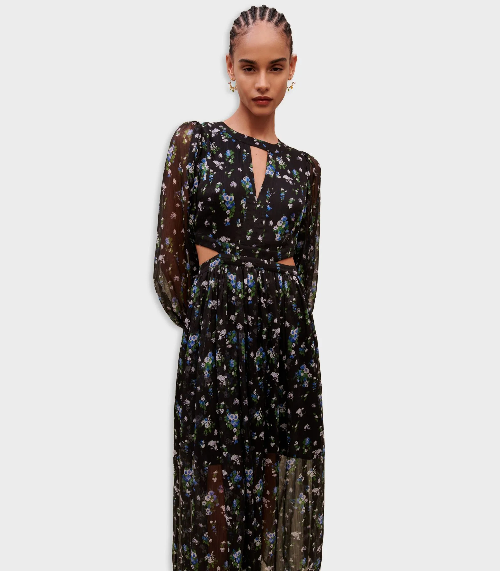 Maje - Long Cut- Out Dress - Image 3