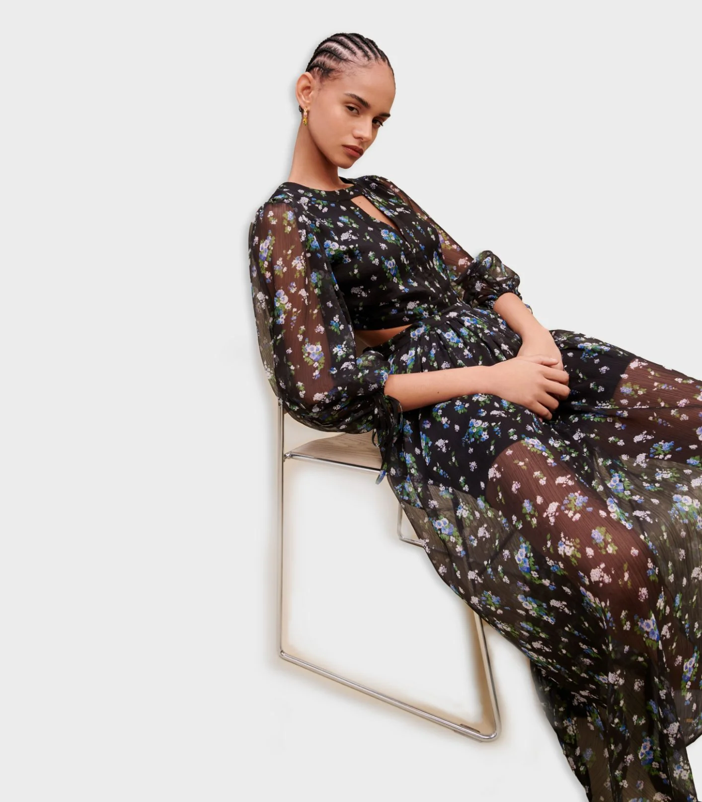 Maje - Long Cut- Out Dress - Image 9