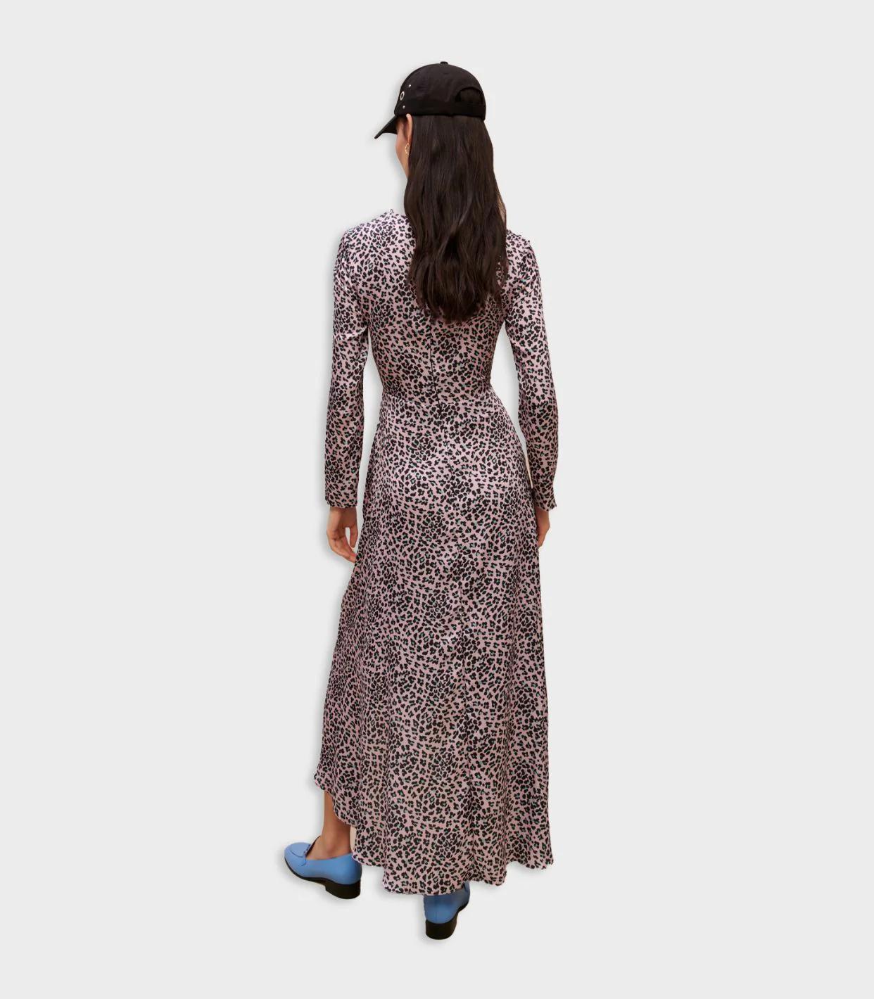 Maje - Long Satiny Cut-Out Dress - Image 4