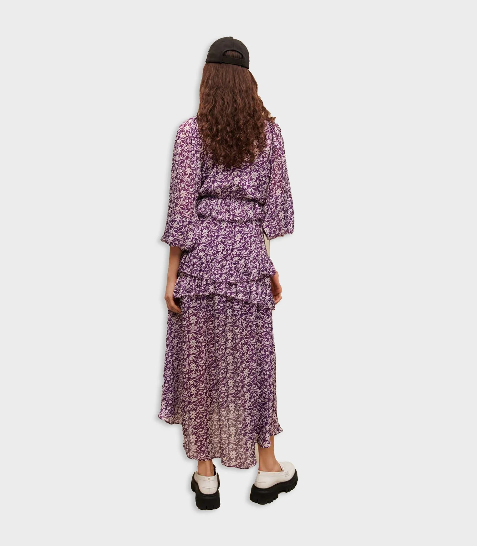 Maje - Floral-Print Long Dress - Image 3