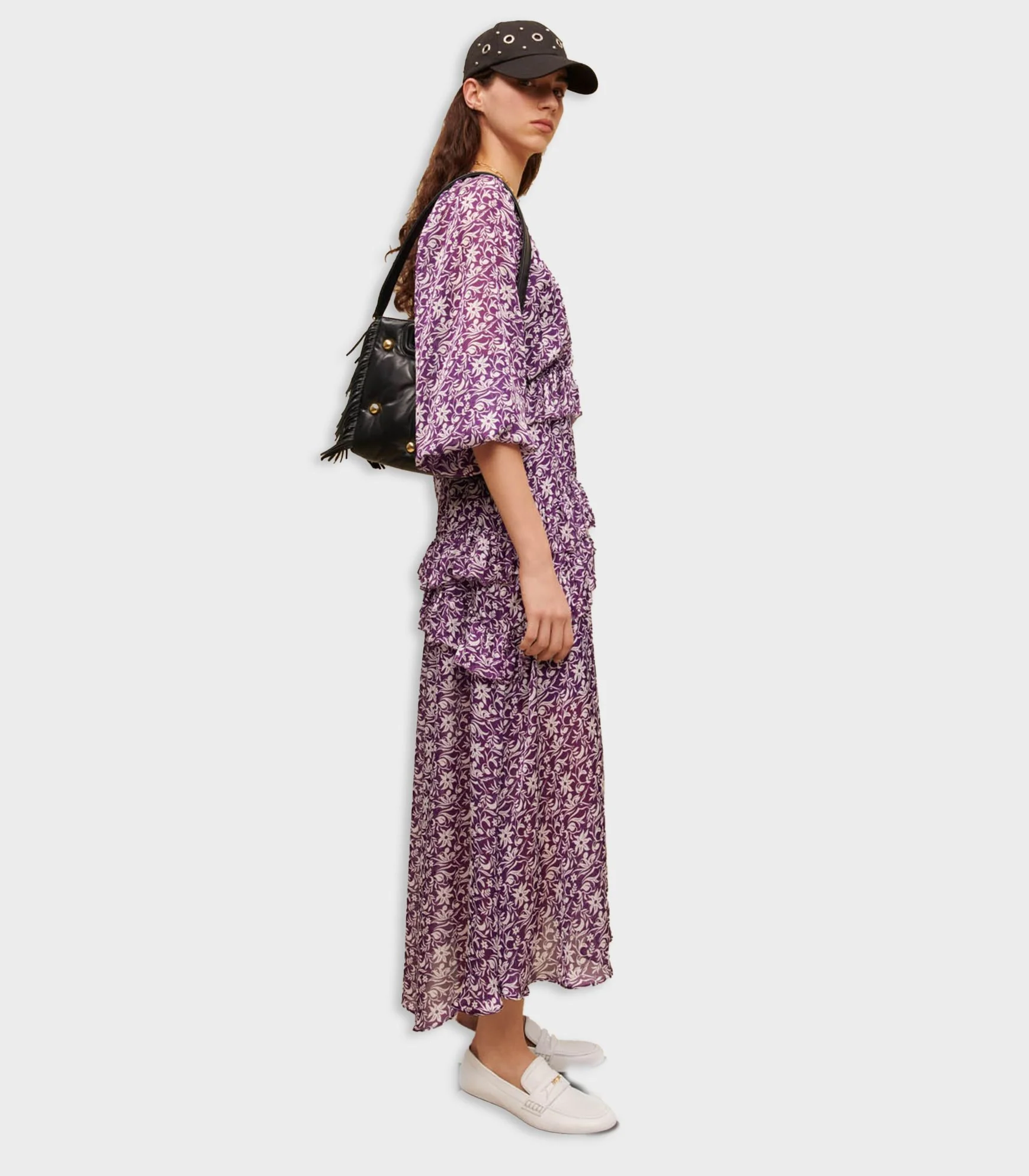 Maje - Floral-Print Long Dress - Image 5