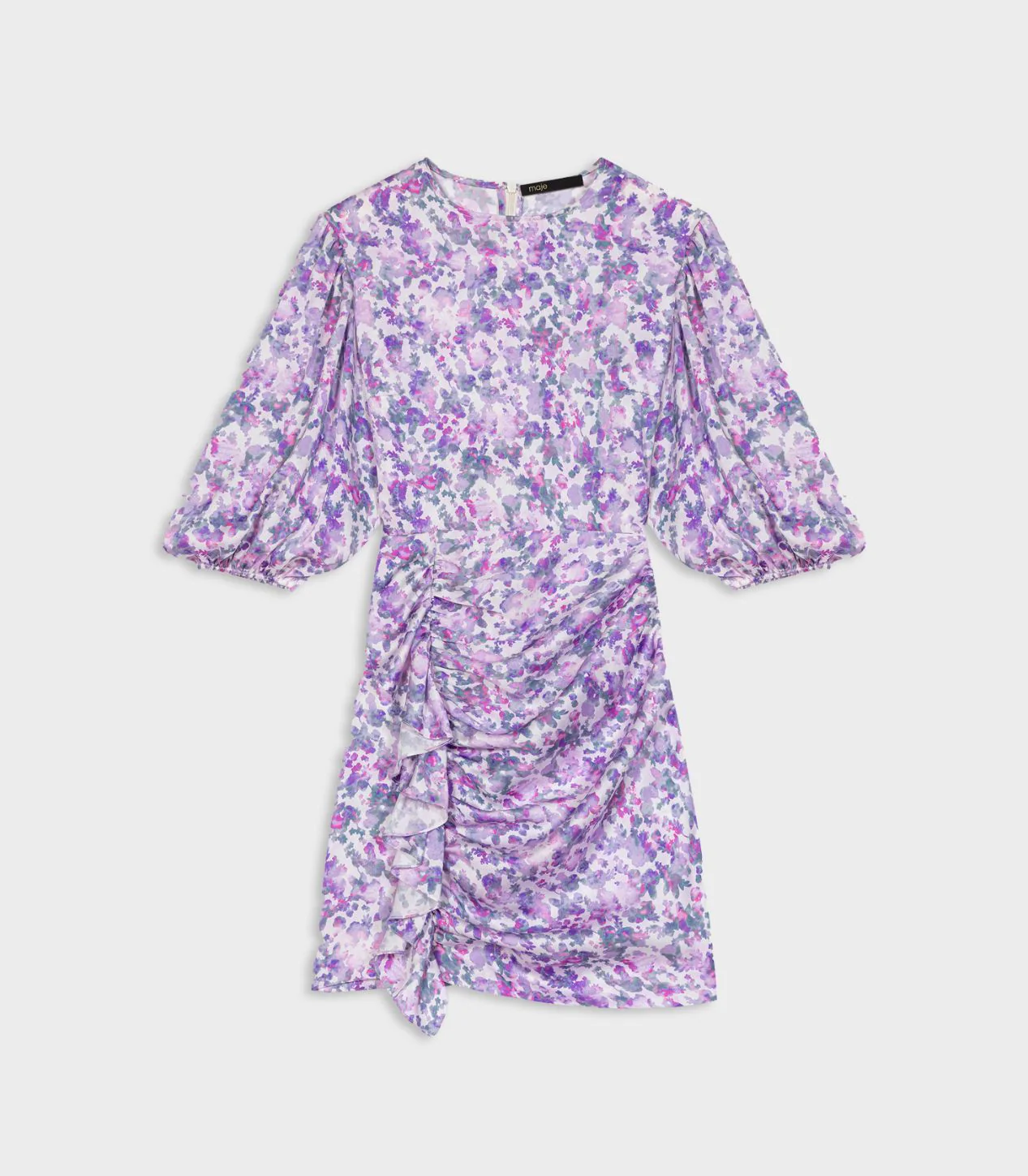 Maje - Floral Draped Short Dress - Image 2