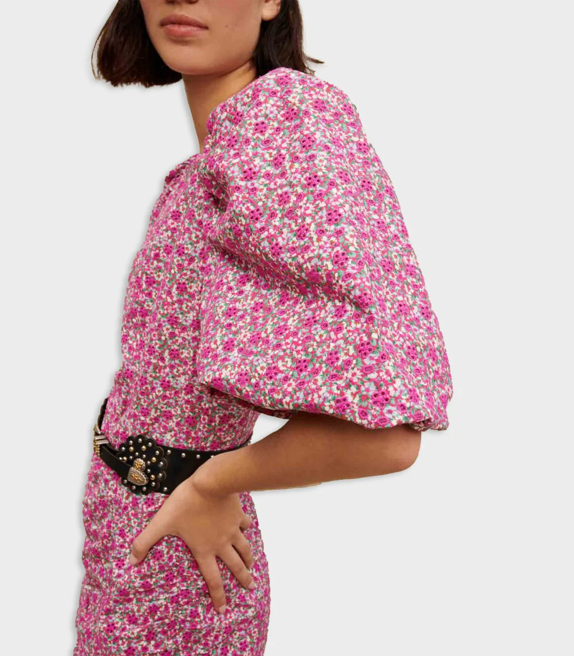 Maje - Short Floral Printed Dress - Image 4