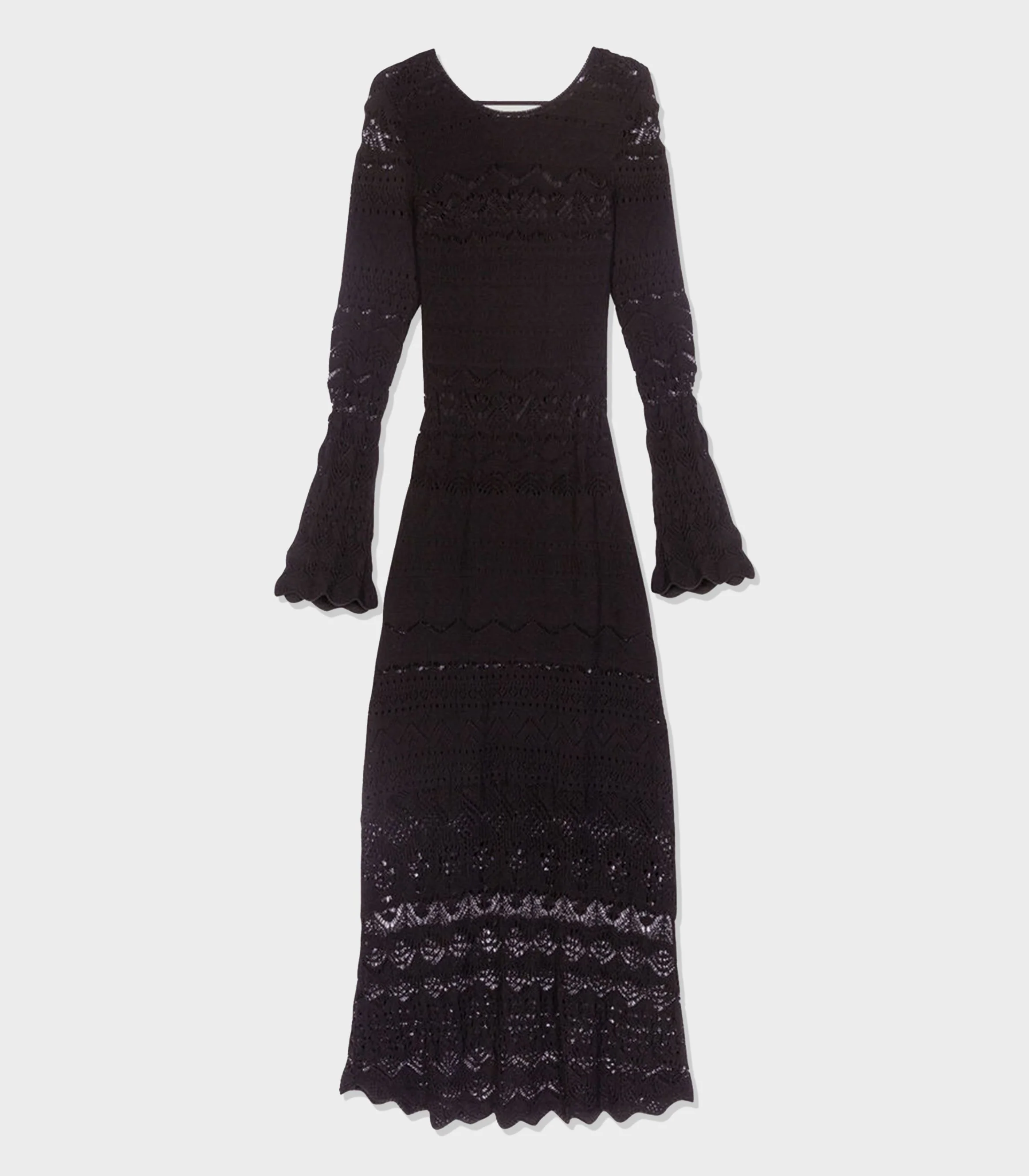 Maje - Long Openwork Knit Dress - Image 2