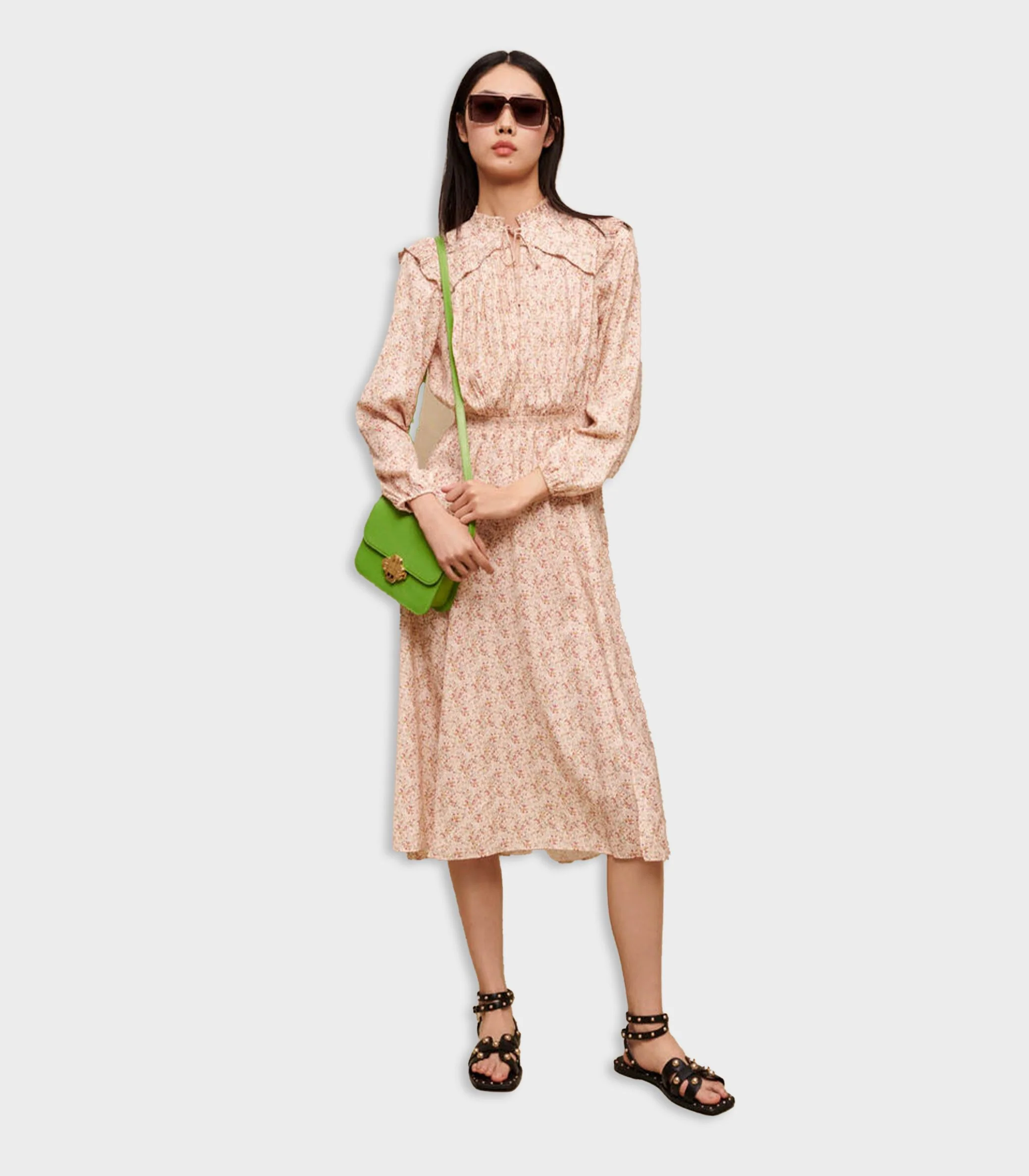 Maje - Long Ruffled Dress - Image 2