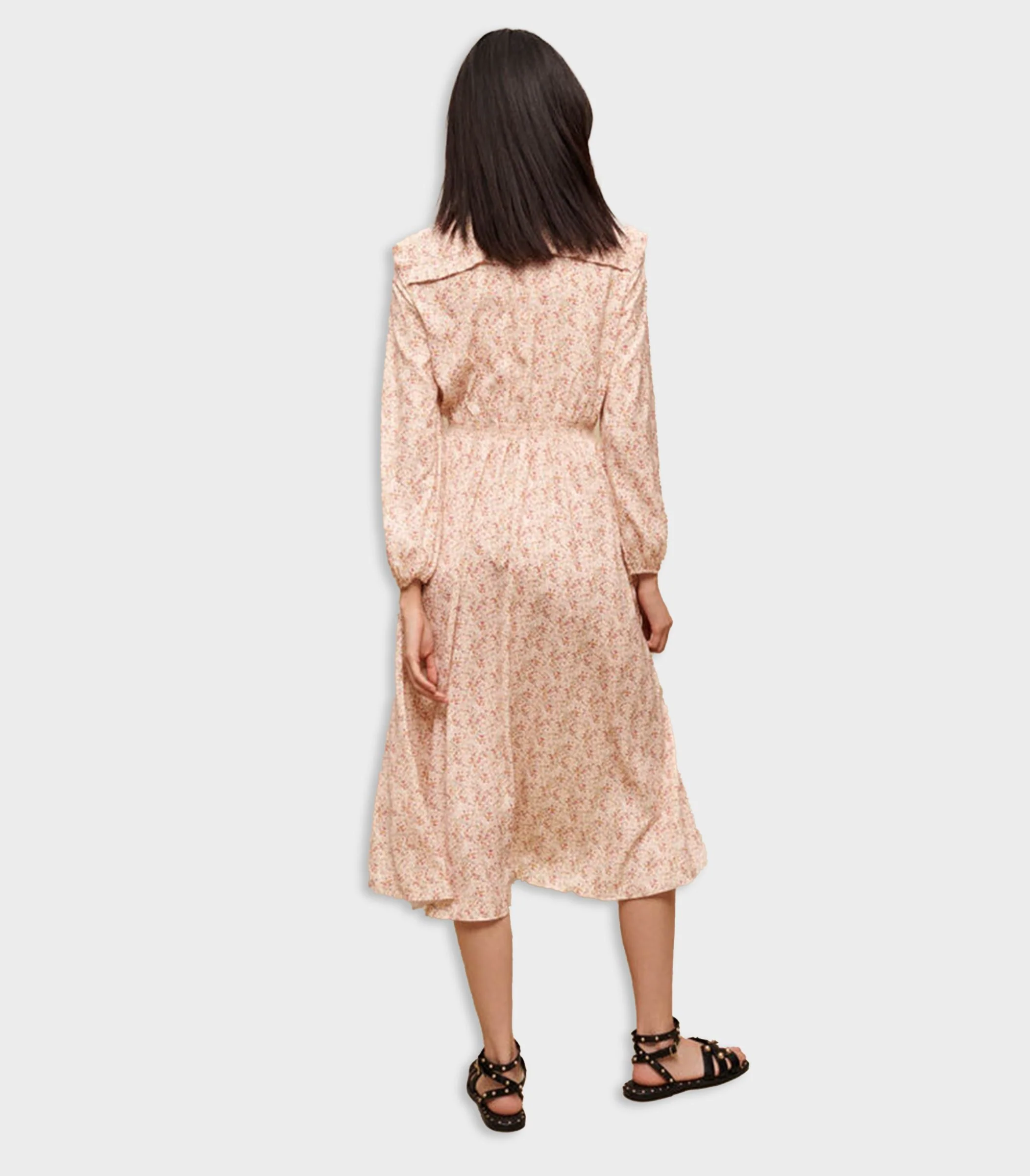Maje - Long Ruffled Dress - Image 3