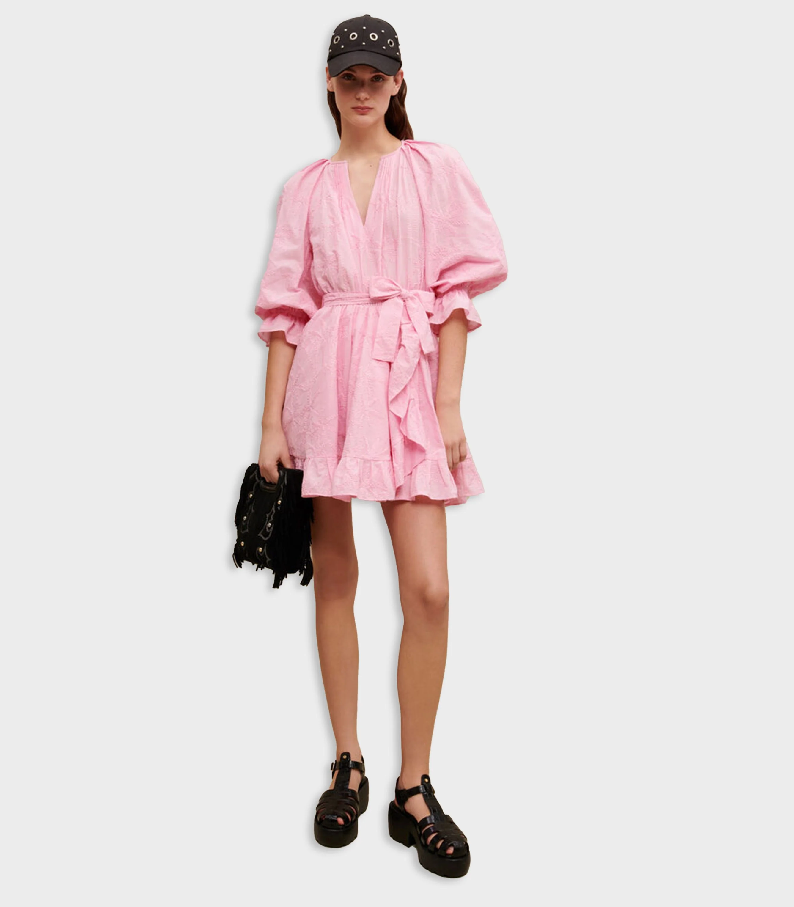 Maje - Ruffled Mini Dress - Image 2
