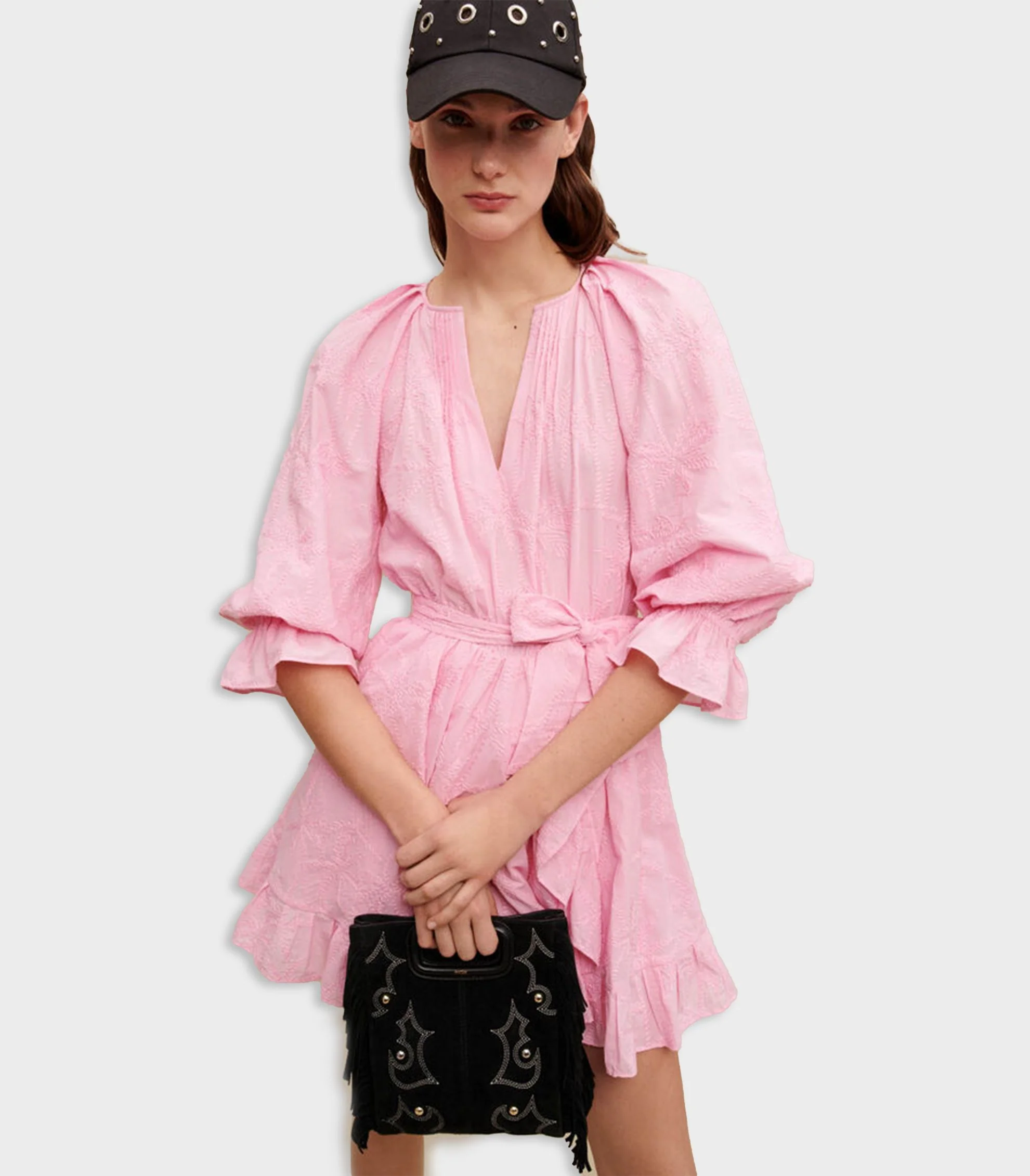 Maje - Ruffled Mini Dress - Image 4