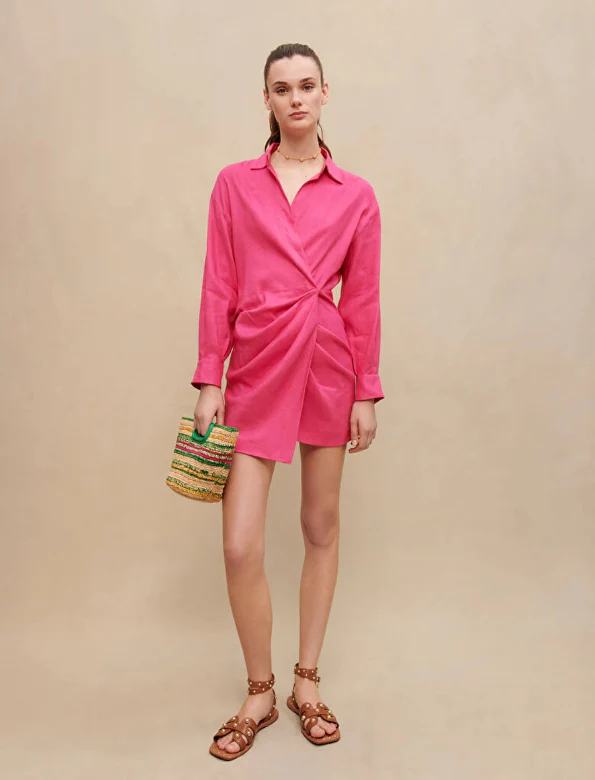 Maje - Draped Mini Dress - Image 3
