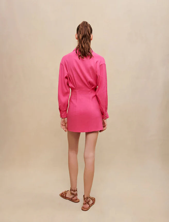 Maje - Draped Mini Dress - Image 6