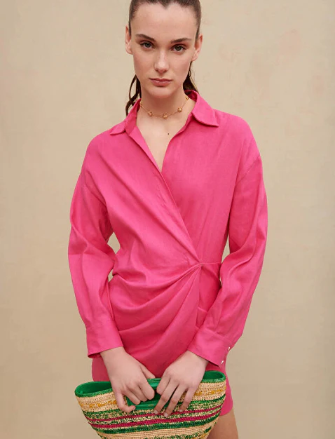 Maje - Draped Mini Dress - Image 8