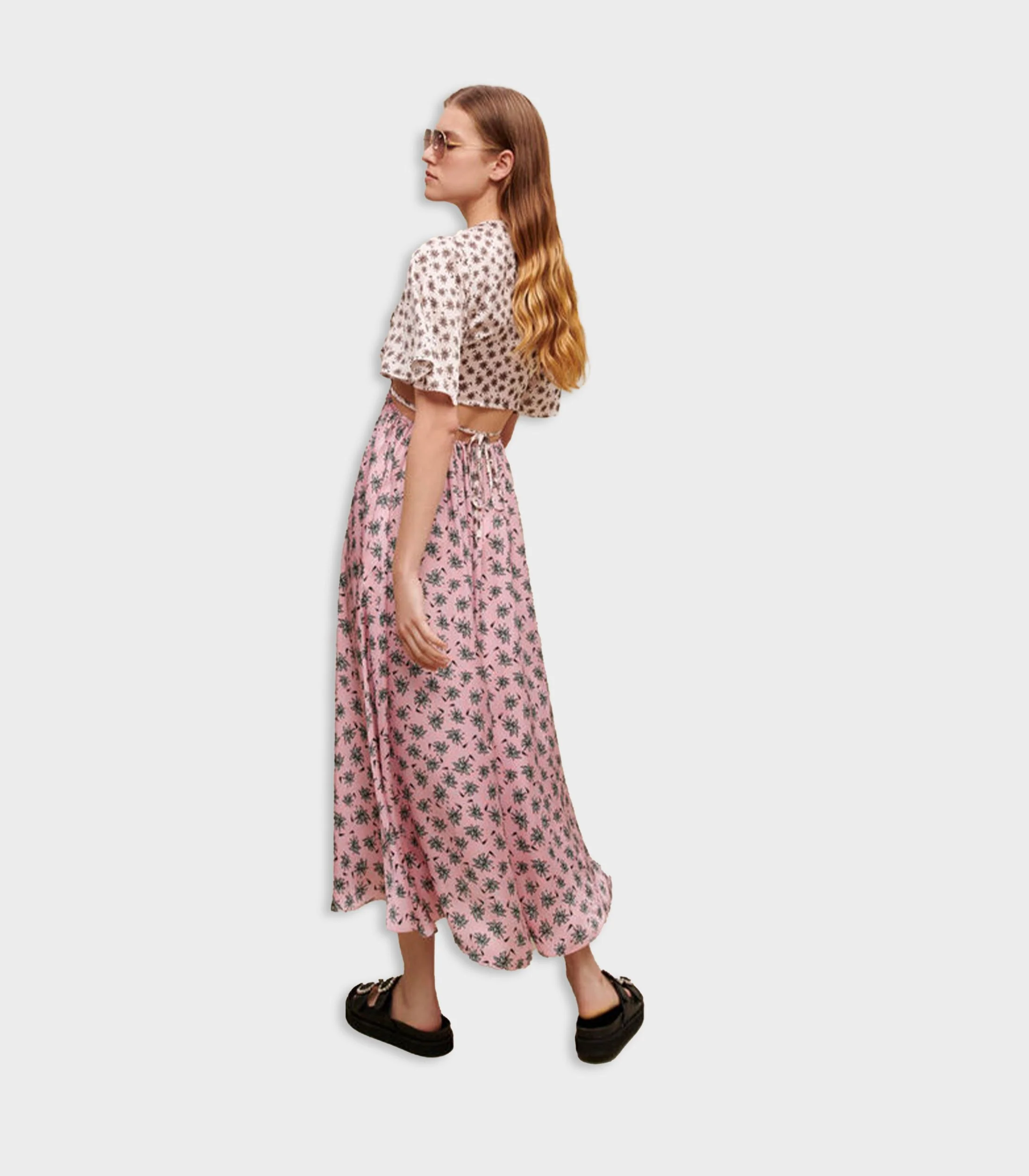 Maje - Long Palm-Tree Print Dress - Image 4